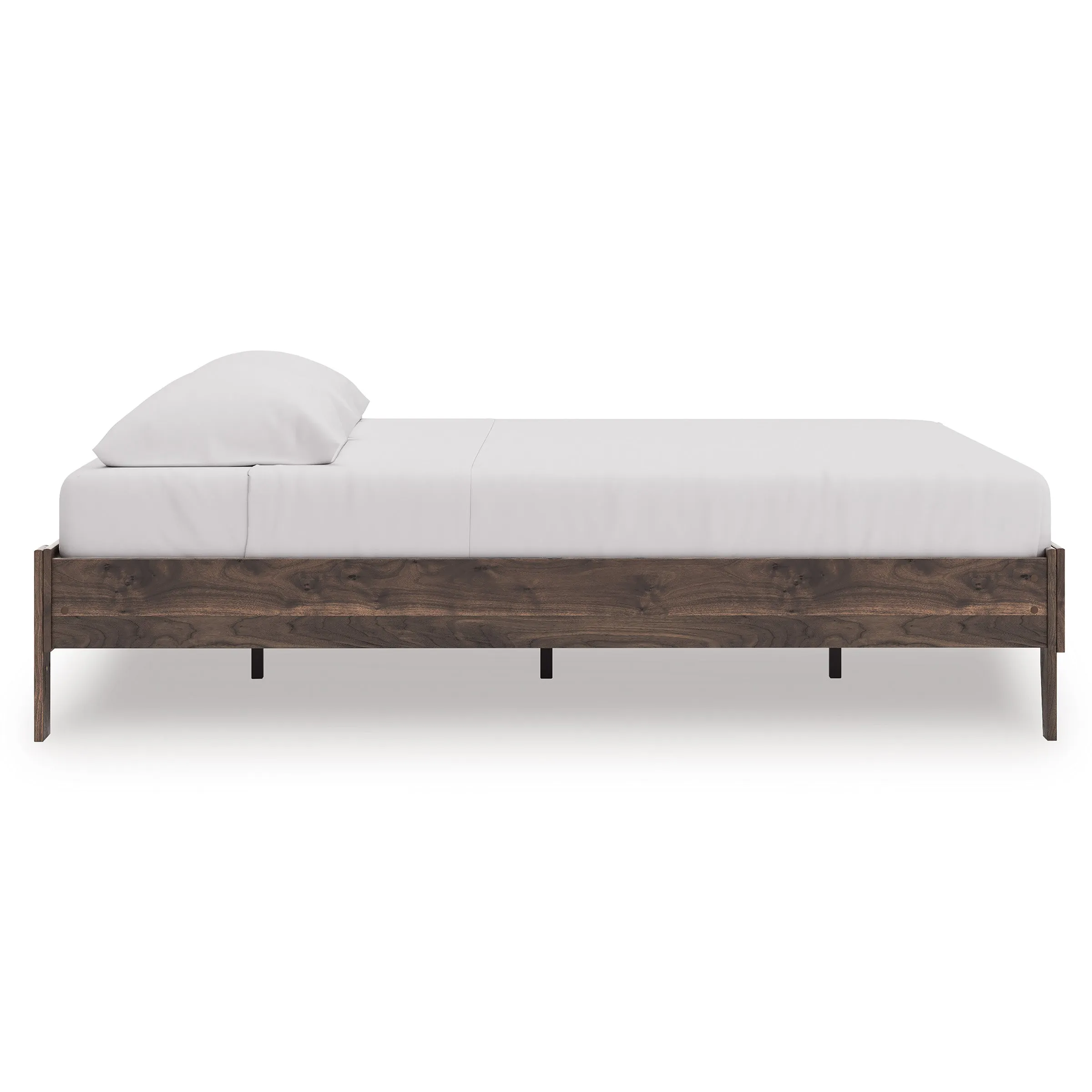 Calverson Brown King Platform Base Bed - Image 8