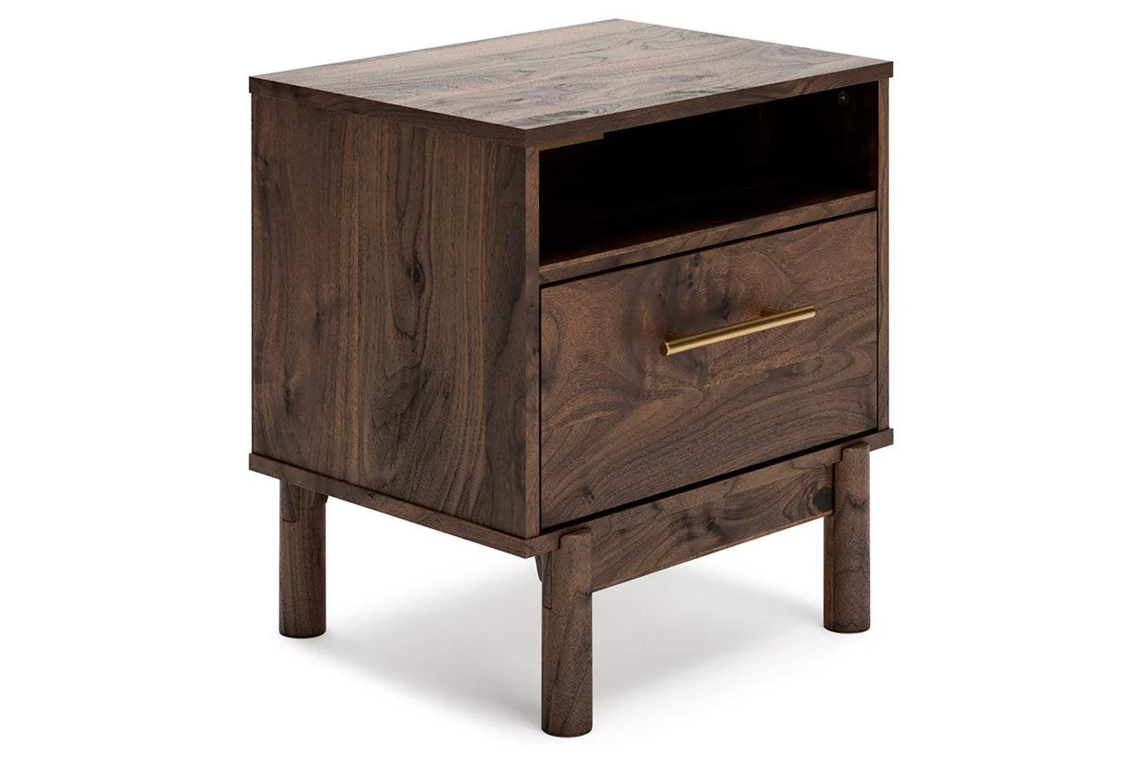 Calverson Mocha Nightstand - Image 9