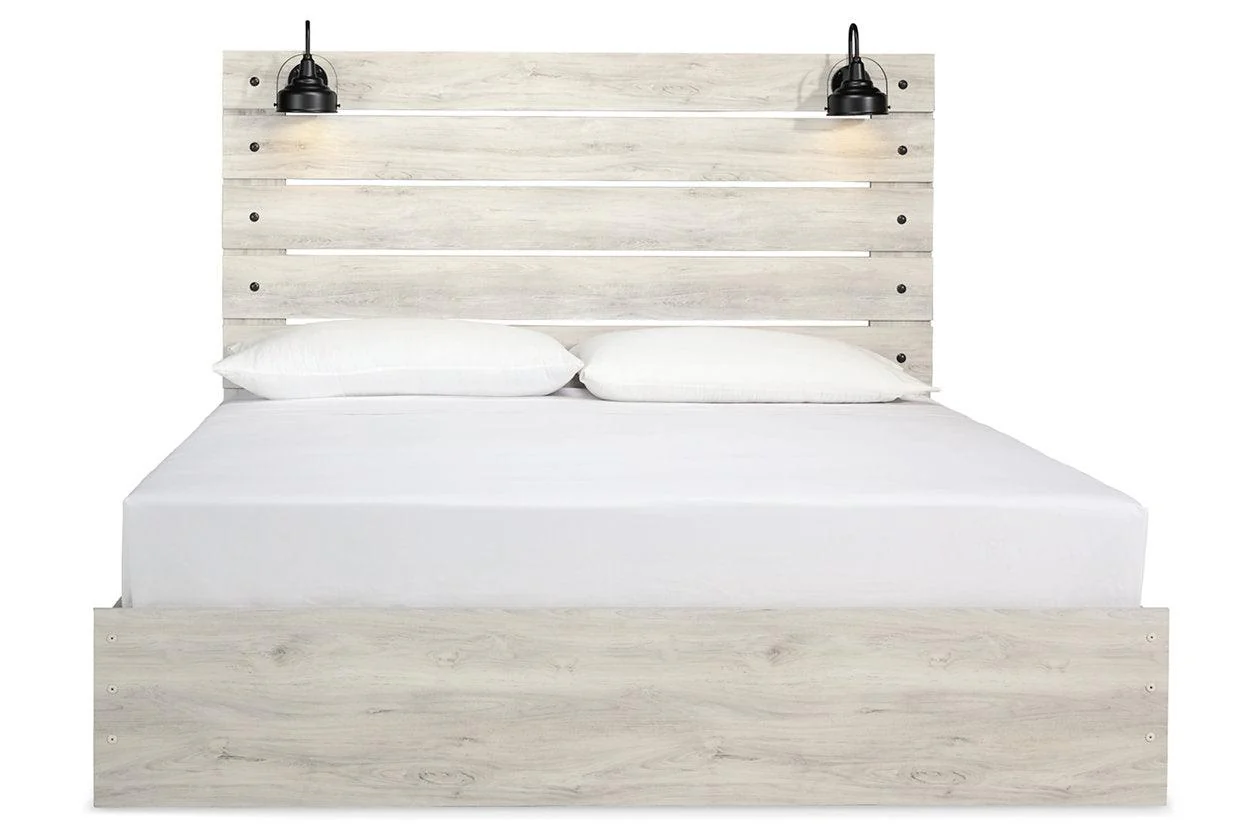 Cambeck Whitewash King Panel Bed - Image 2