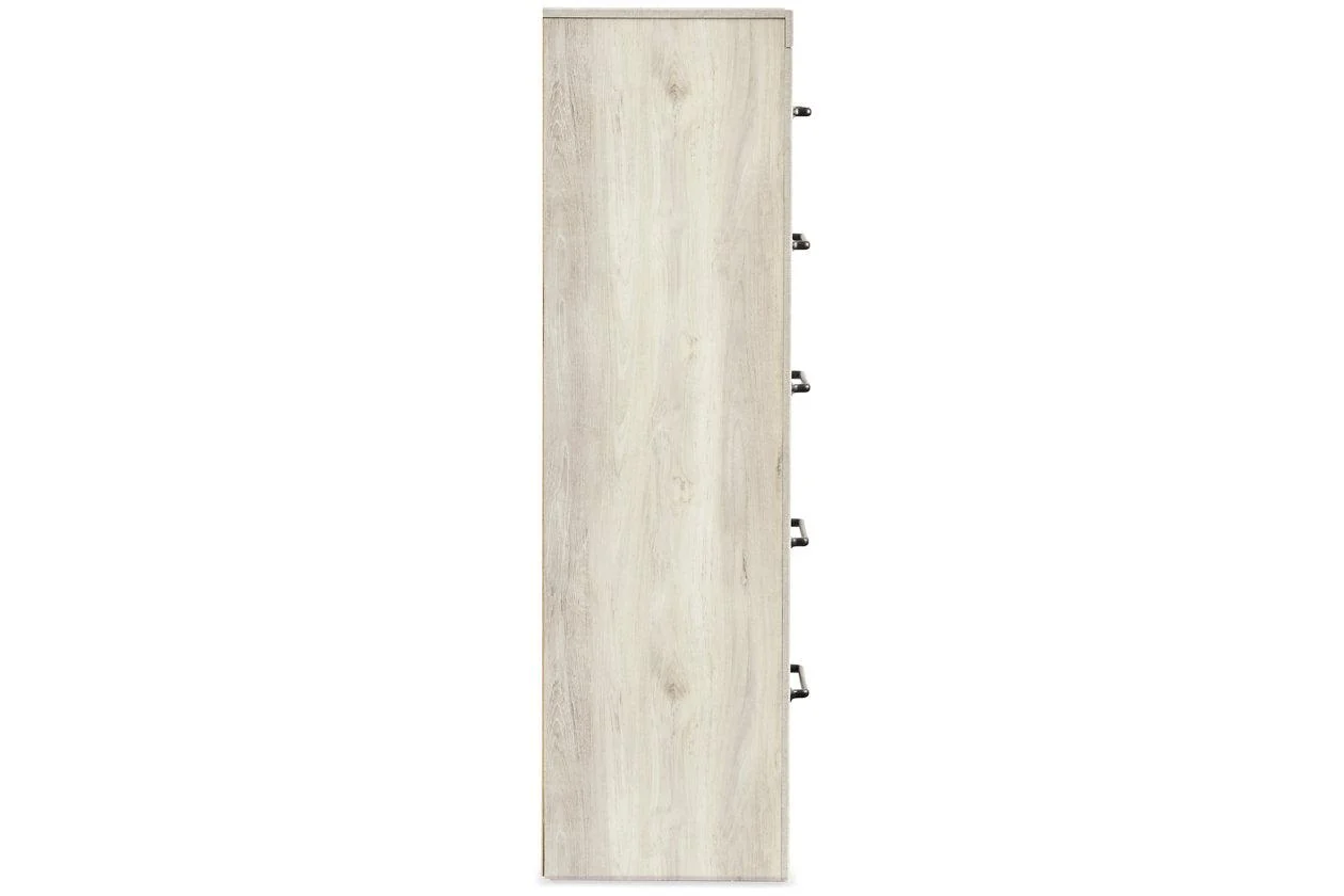 Cambeck Whitewash Narrow Chest of Drawers - Image 5
