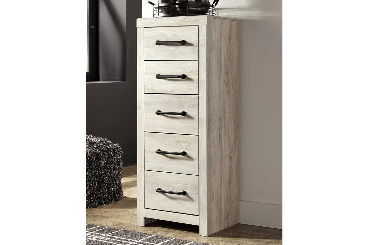 Cambeck Whitewash Narrow Chest of Drawers - Image 8