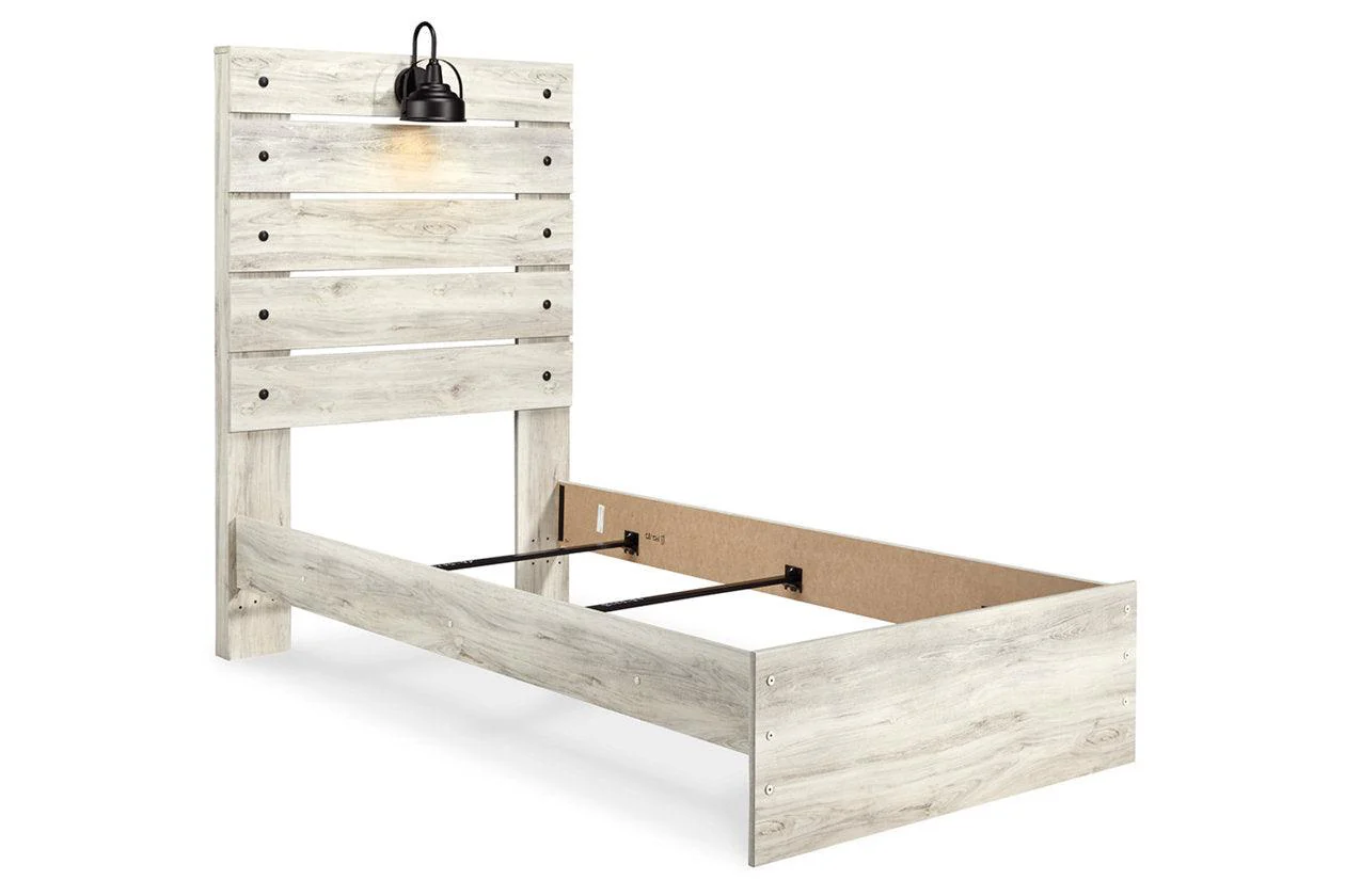 Cambeck Whitewash Twin Panel Bed - Image 2