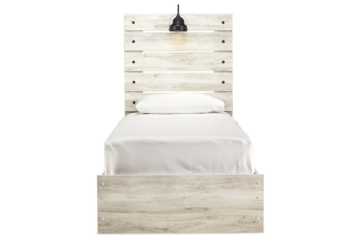 Cambeck Whitewash Twin Panel Bed - Image 4