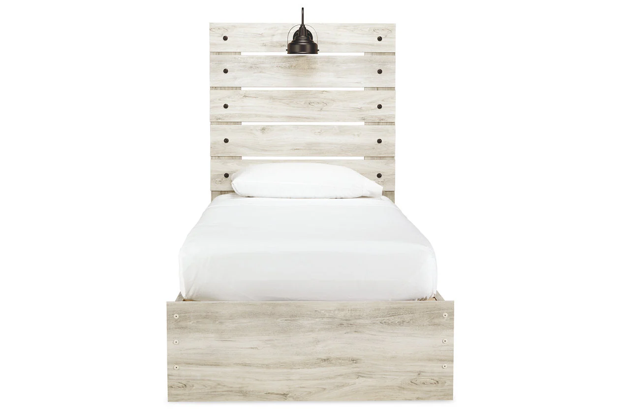 Cambeck Whitewash Twin Storage Platform Bed with 2 Drawers - Image 5