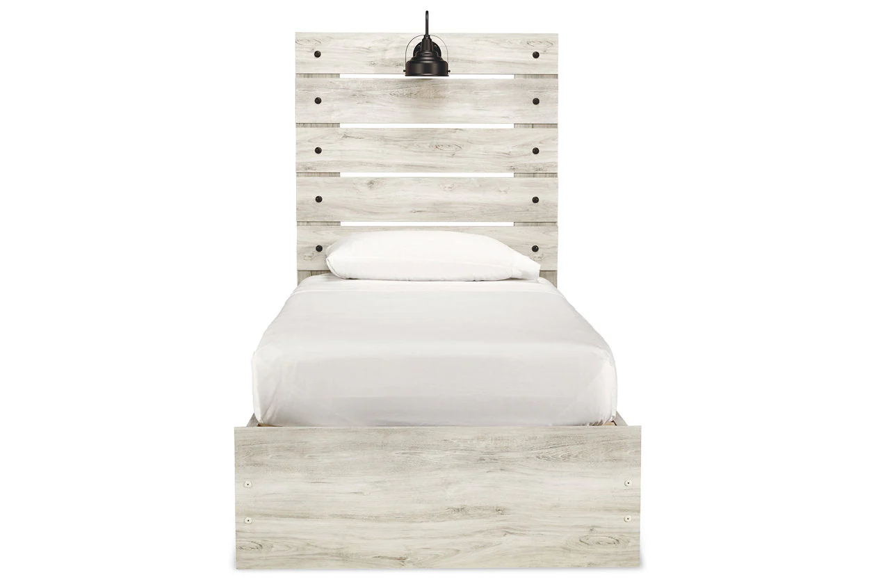 Cambeck Whitewash Twin Storage Platform Bed with 4 Drawers - Image 5