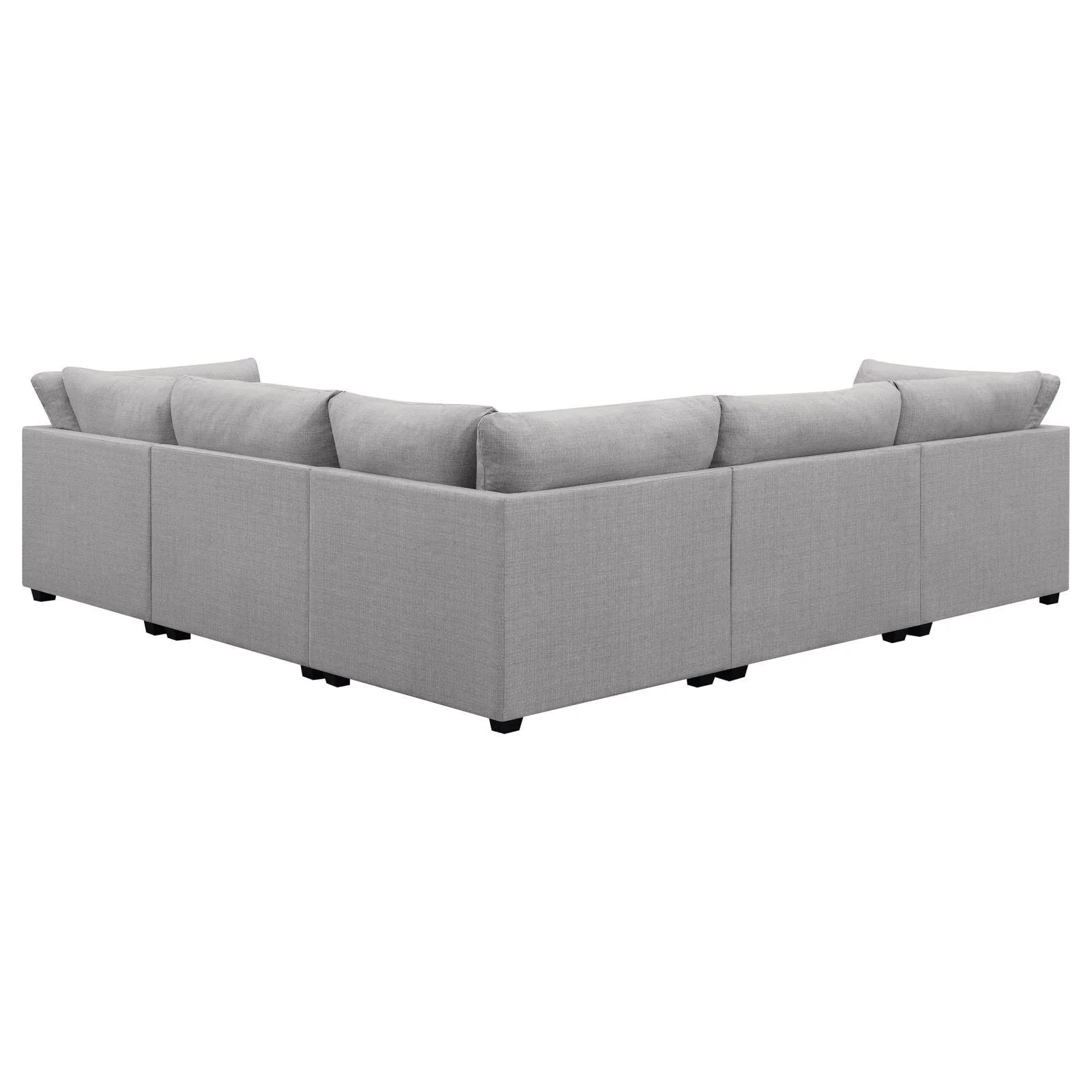 Cambria Grey 6-piece Upholstered Modular Sectional - Image 3