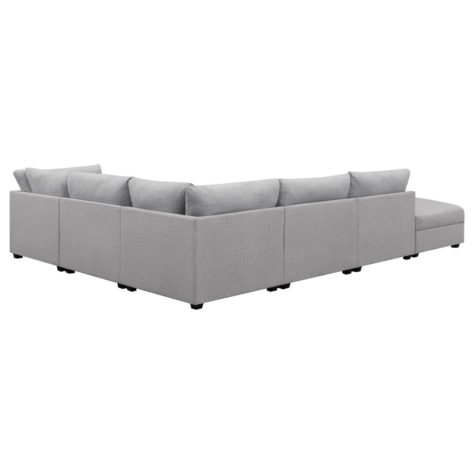 Cambria Grey 6-piece Upholstered Modular Sectional - Image 8