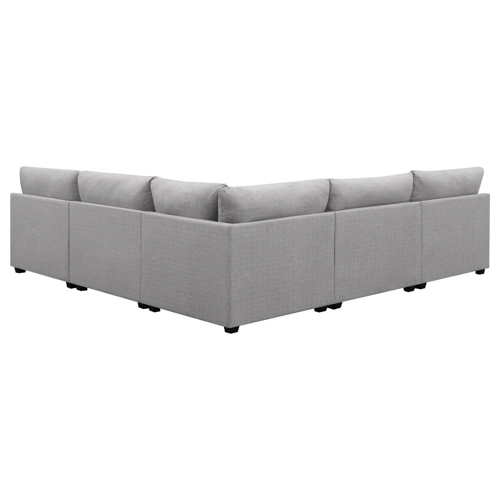 Cambria Grey 5-piece Upholstered Modular Sectional - Image 2