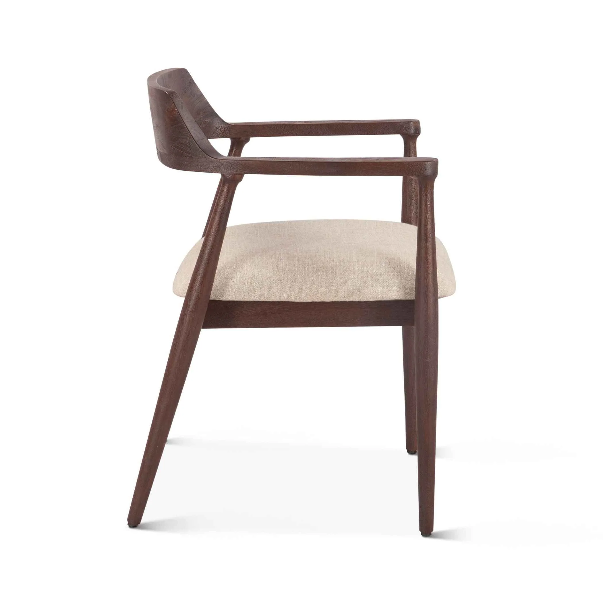 Cambridge 23" Upholstered Dining Chair in Walnut - Image 2