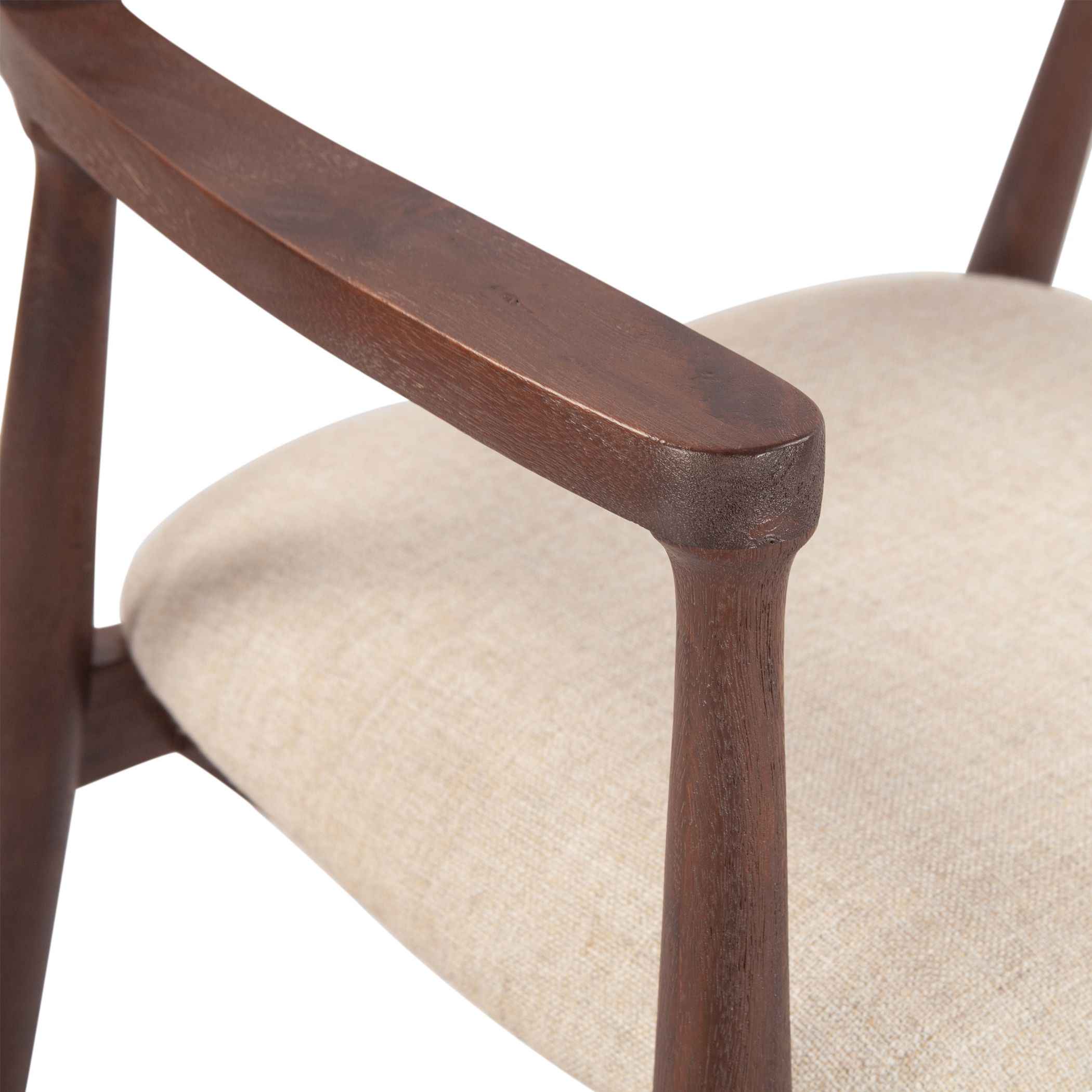 Cambridge 23" Upholstered Dining Chair in Walnut - Image 4