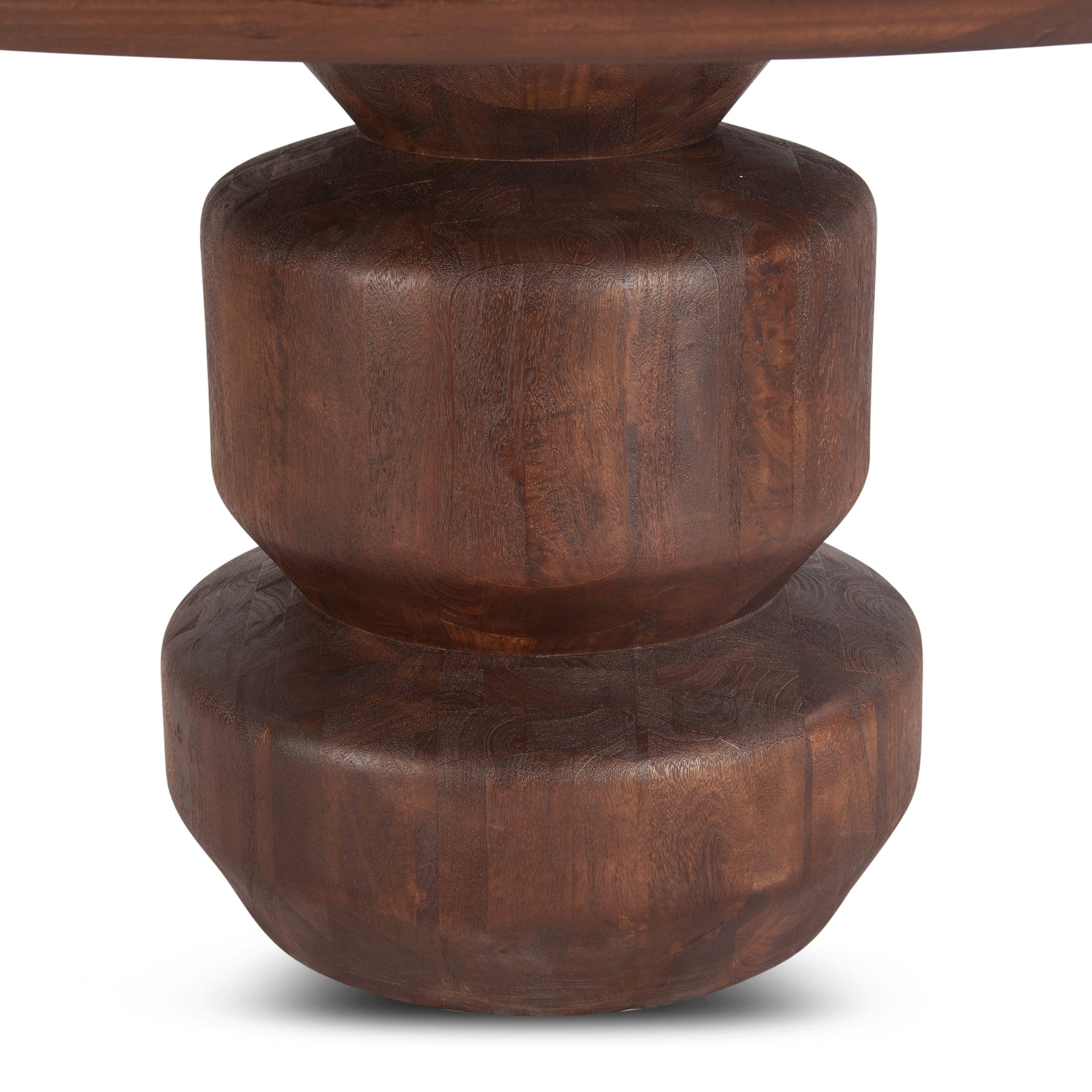 Cambridge 60" Round Dining Table in Walnut Mango Wood - Image 3
