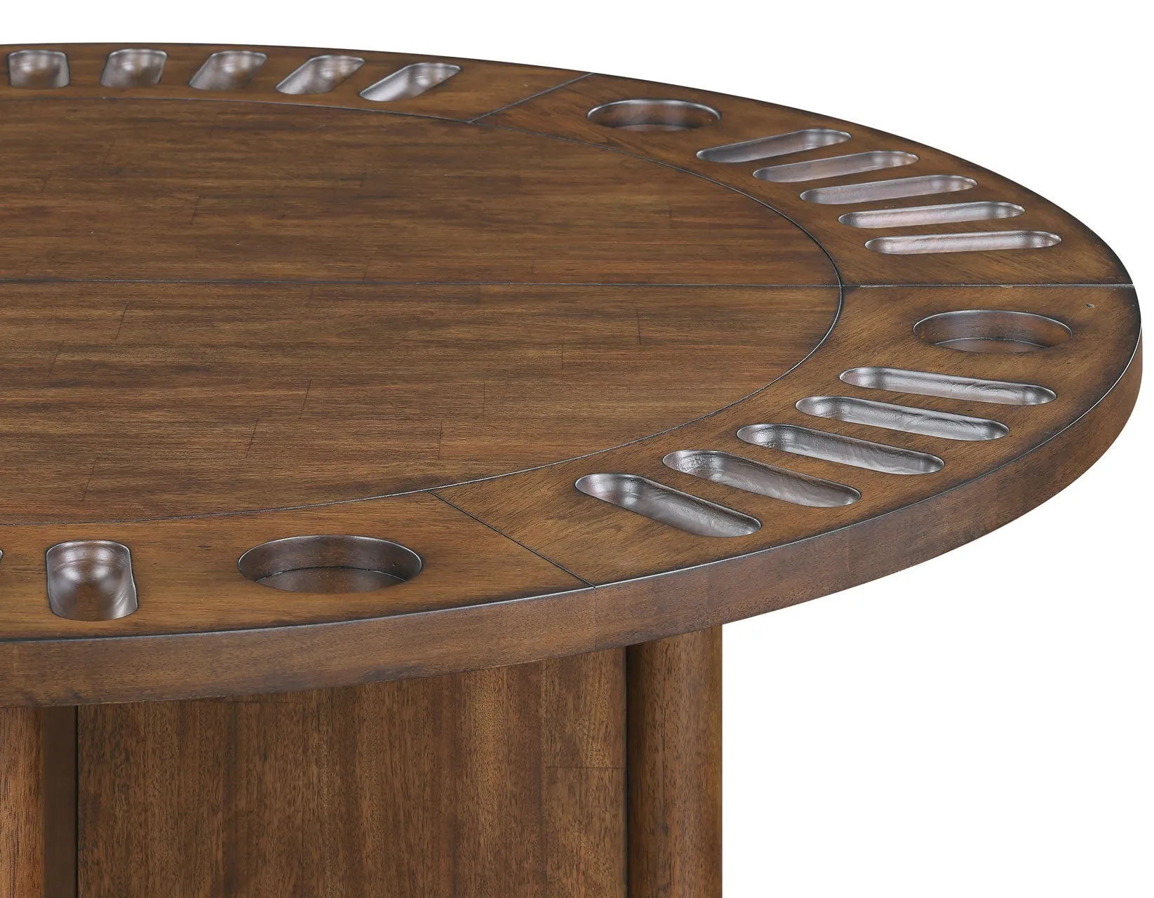 Cambridge Burnished Chestnut Dining Set with Folding Removable Game Top - Image 21
