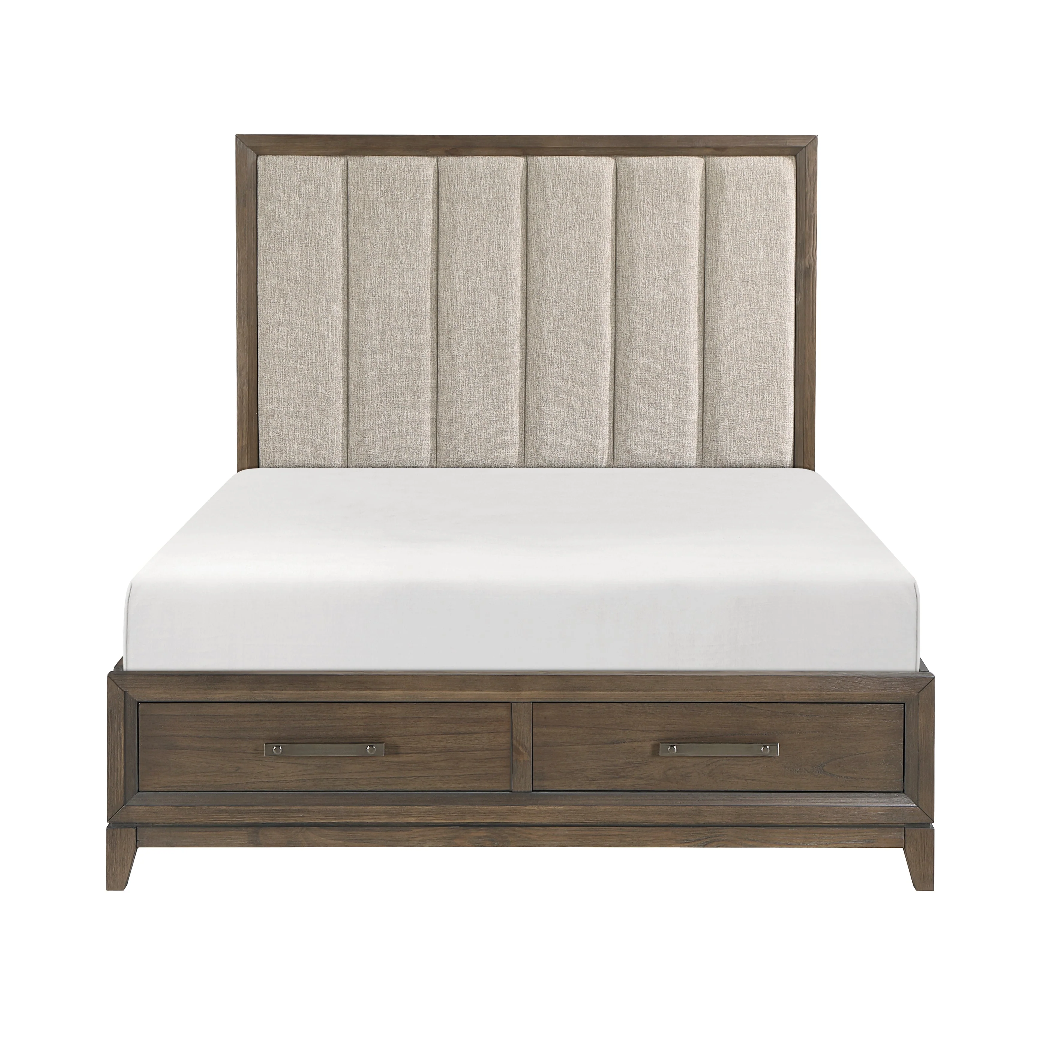 Cambridge Dark Walnut Storage Platform Bedroom Set - Image 2