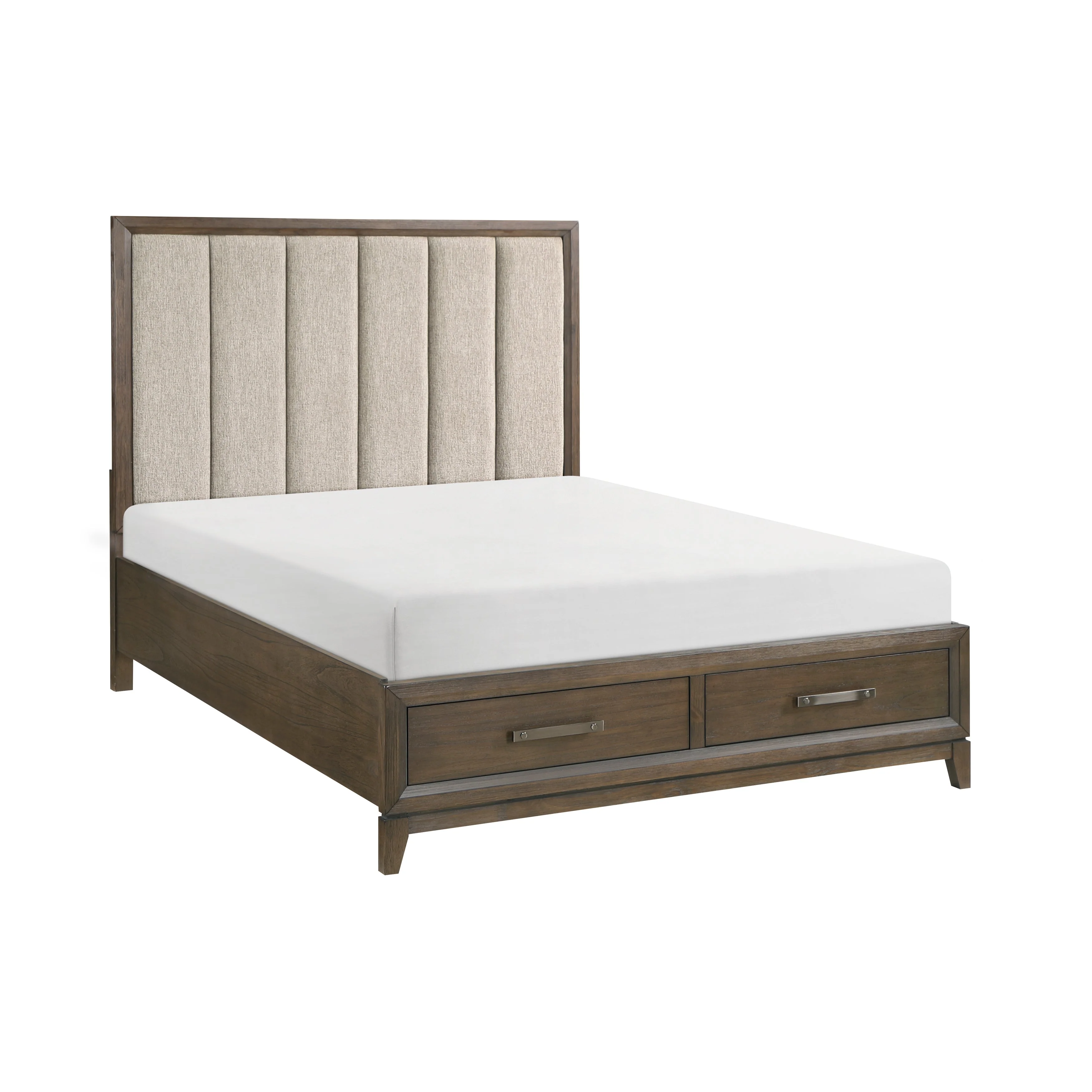 Cambridge Dark Walnut Storage Platform Bedroom Set - Image 3