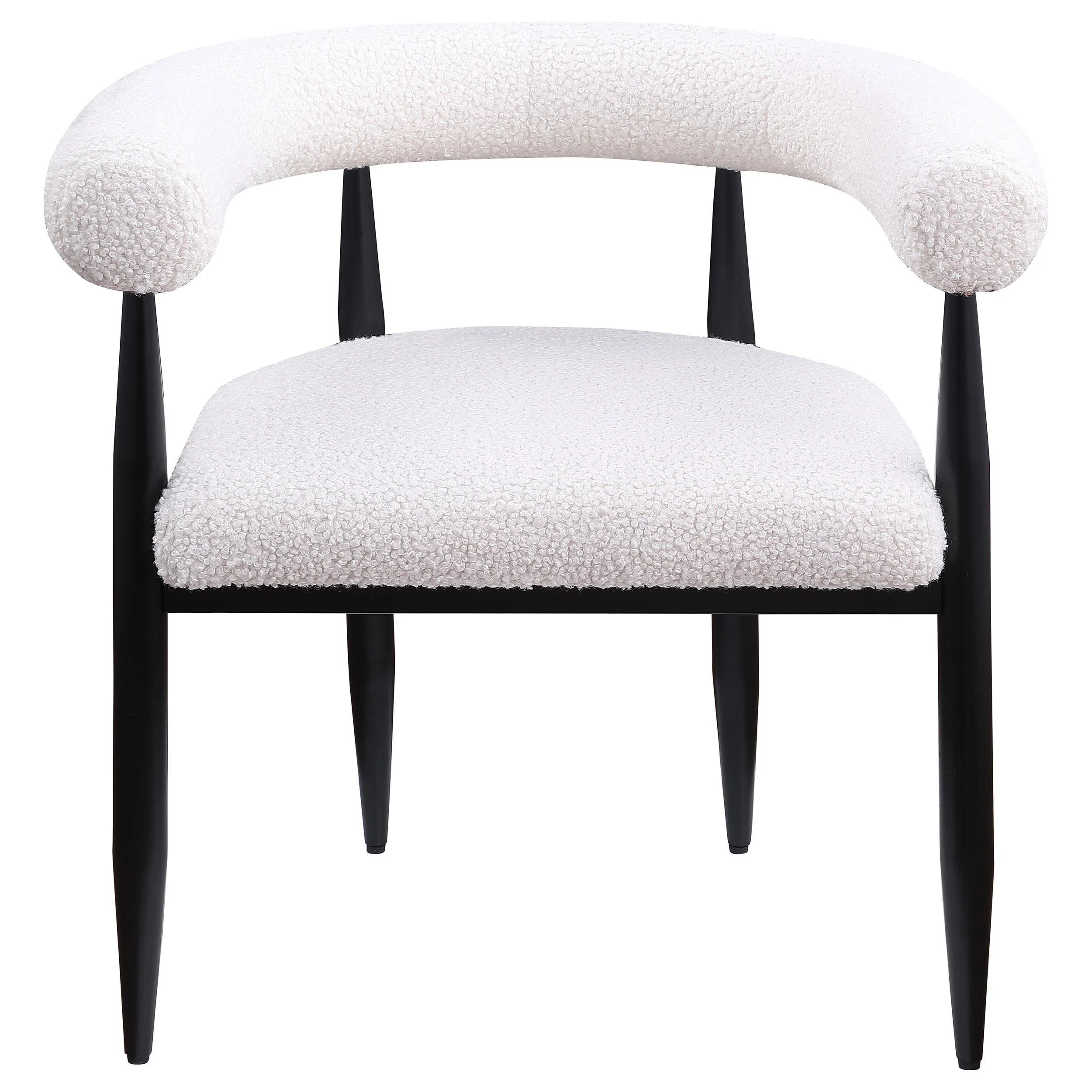 Camden Black/Cream 5-Piece Round Dining Set - Image 4