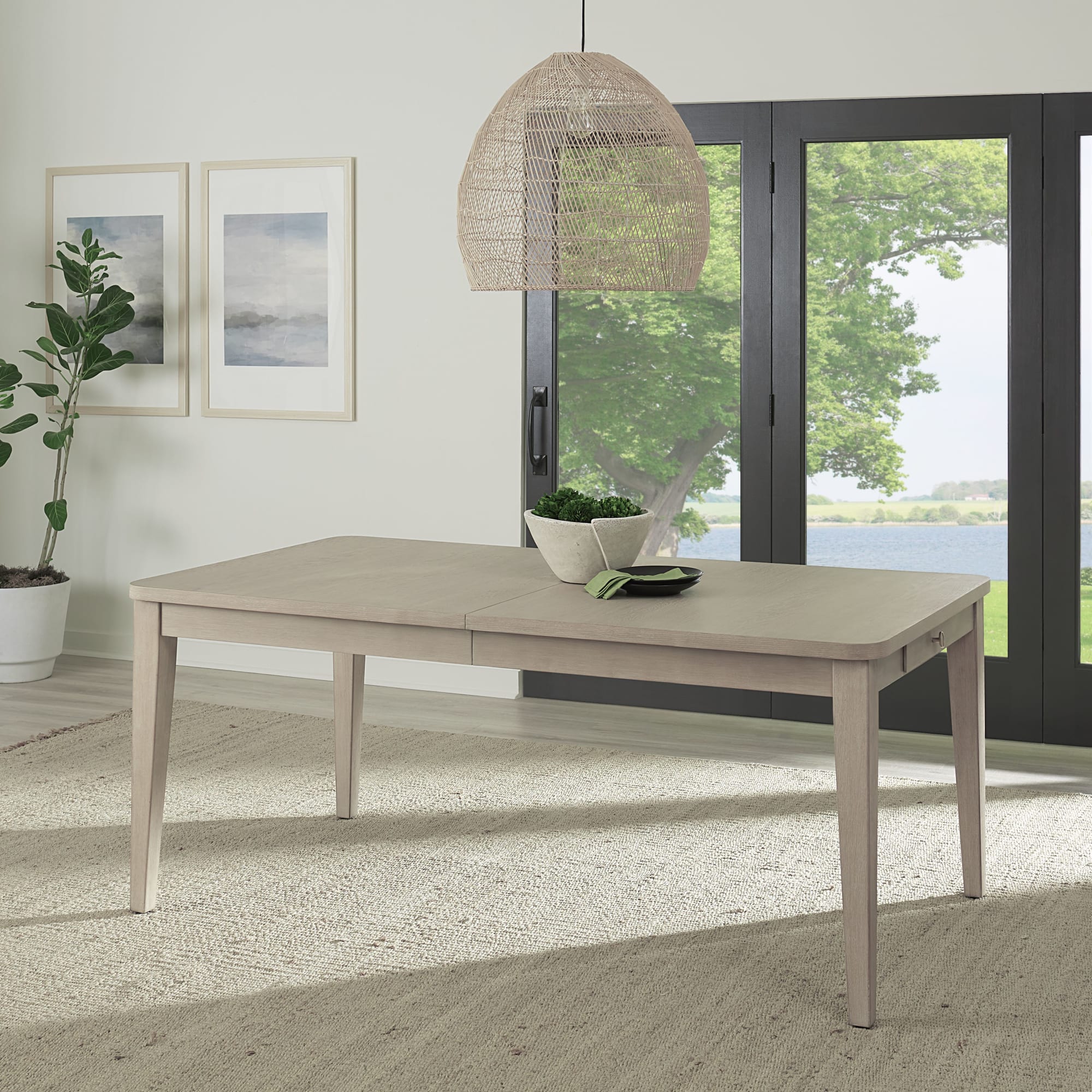 Camden Chai Two Drawer Extendable Dining Table - Image 2