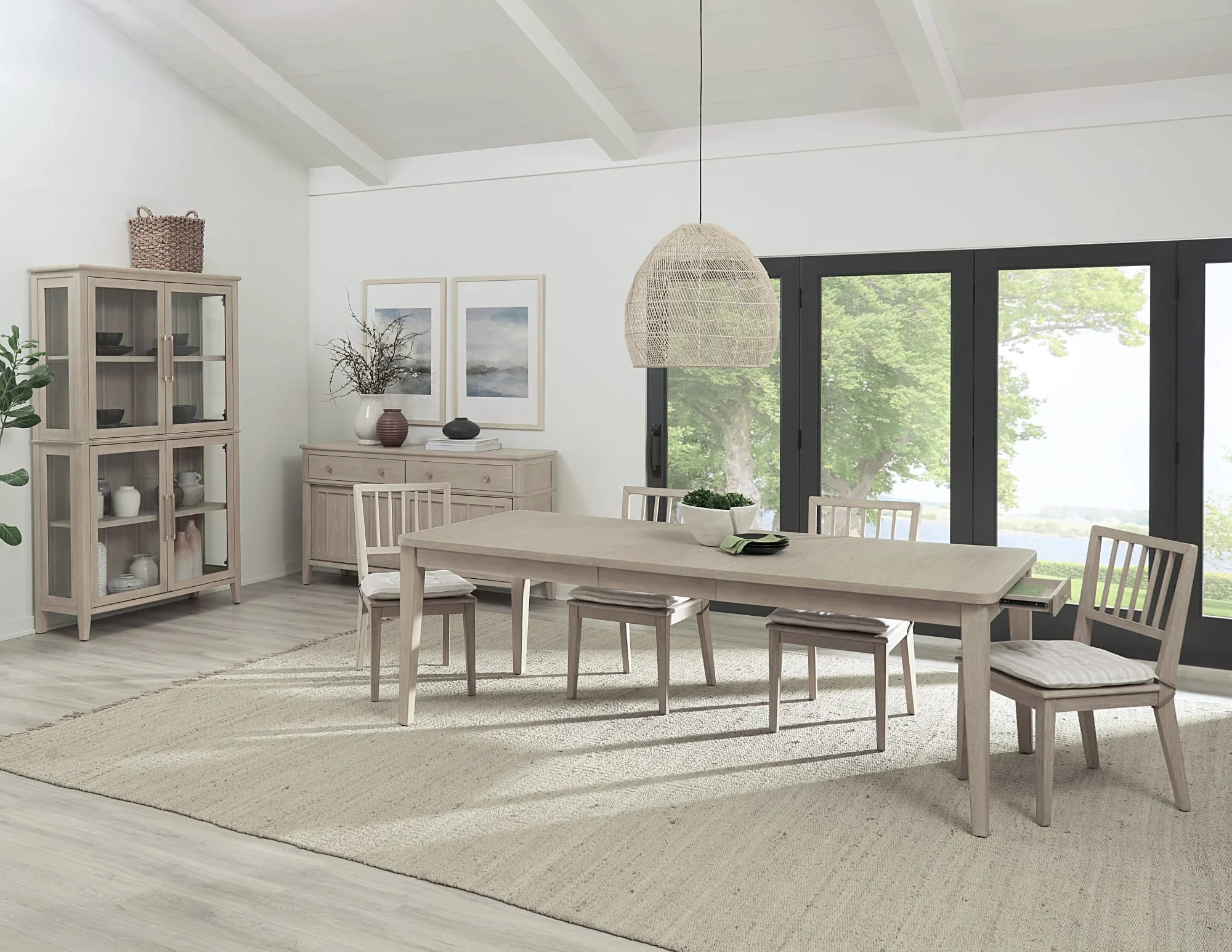 Camden Chai Two Drawer Extendable Dining Table - Image 8