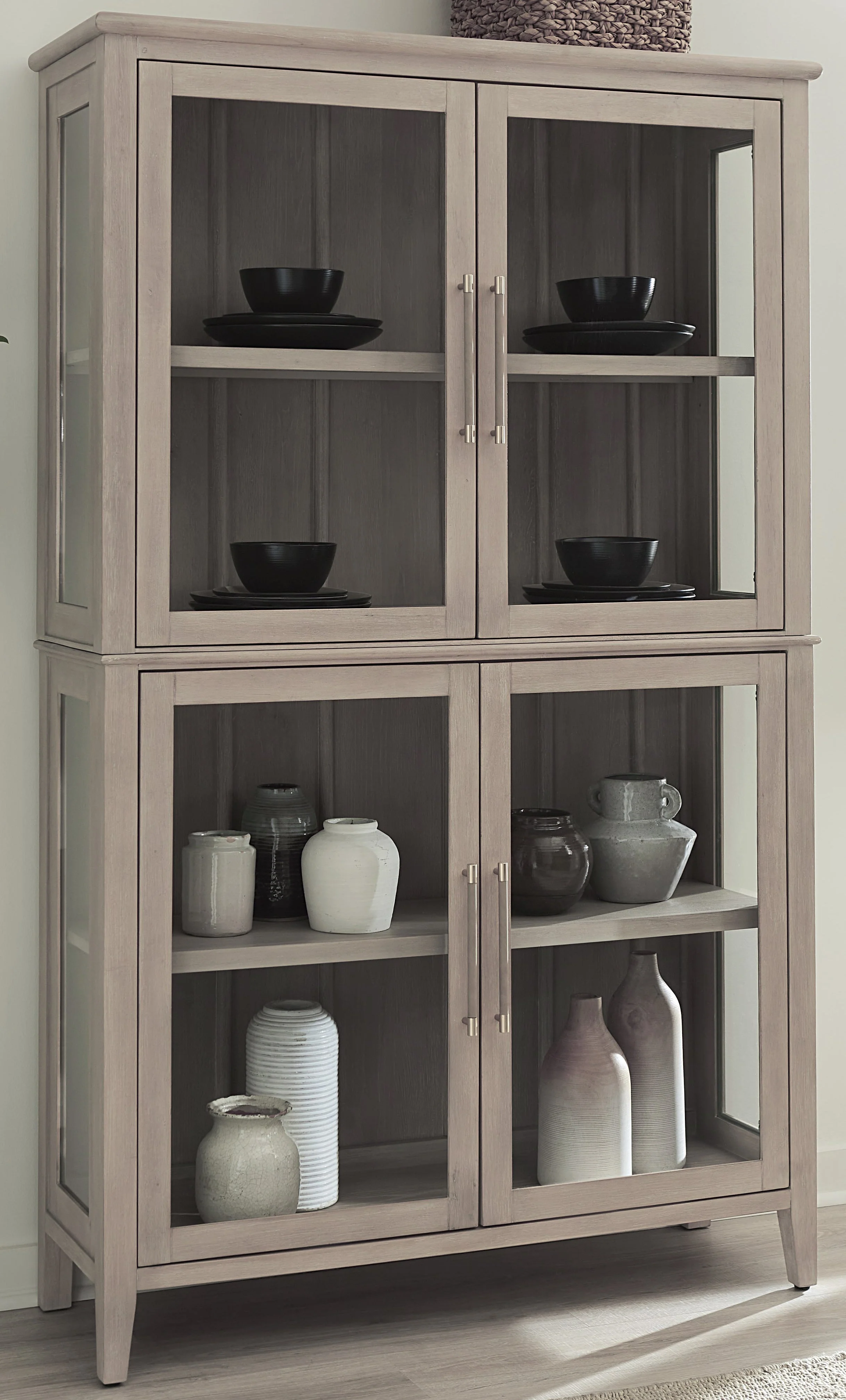 Camden Four Door Shiplap Curio in Chai - Image 2