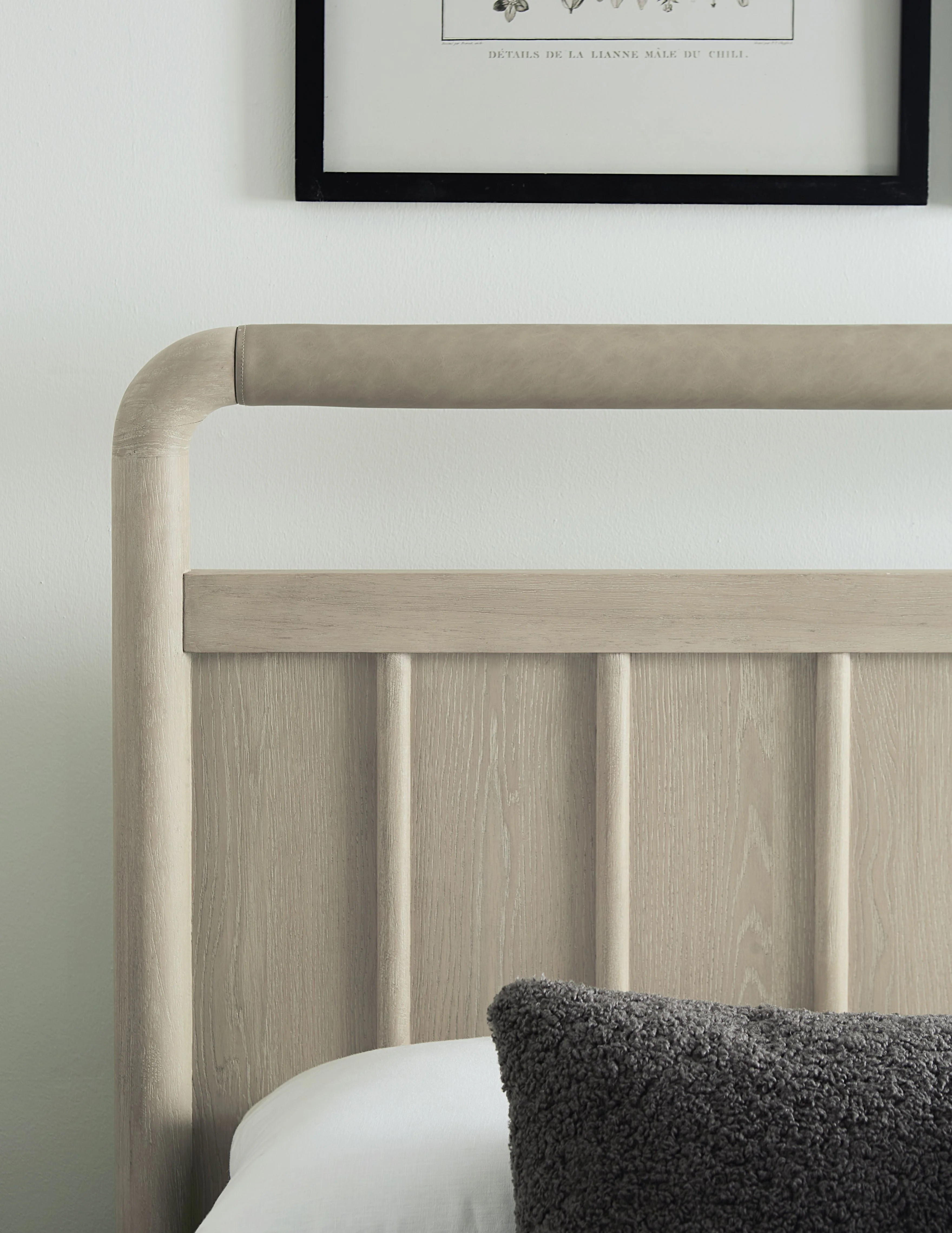 Camden Shiplap Oak Wood California King Platform Bed in Chai - Image 2