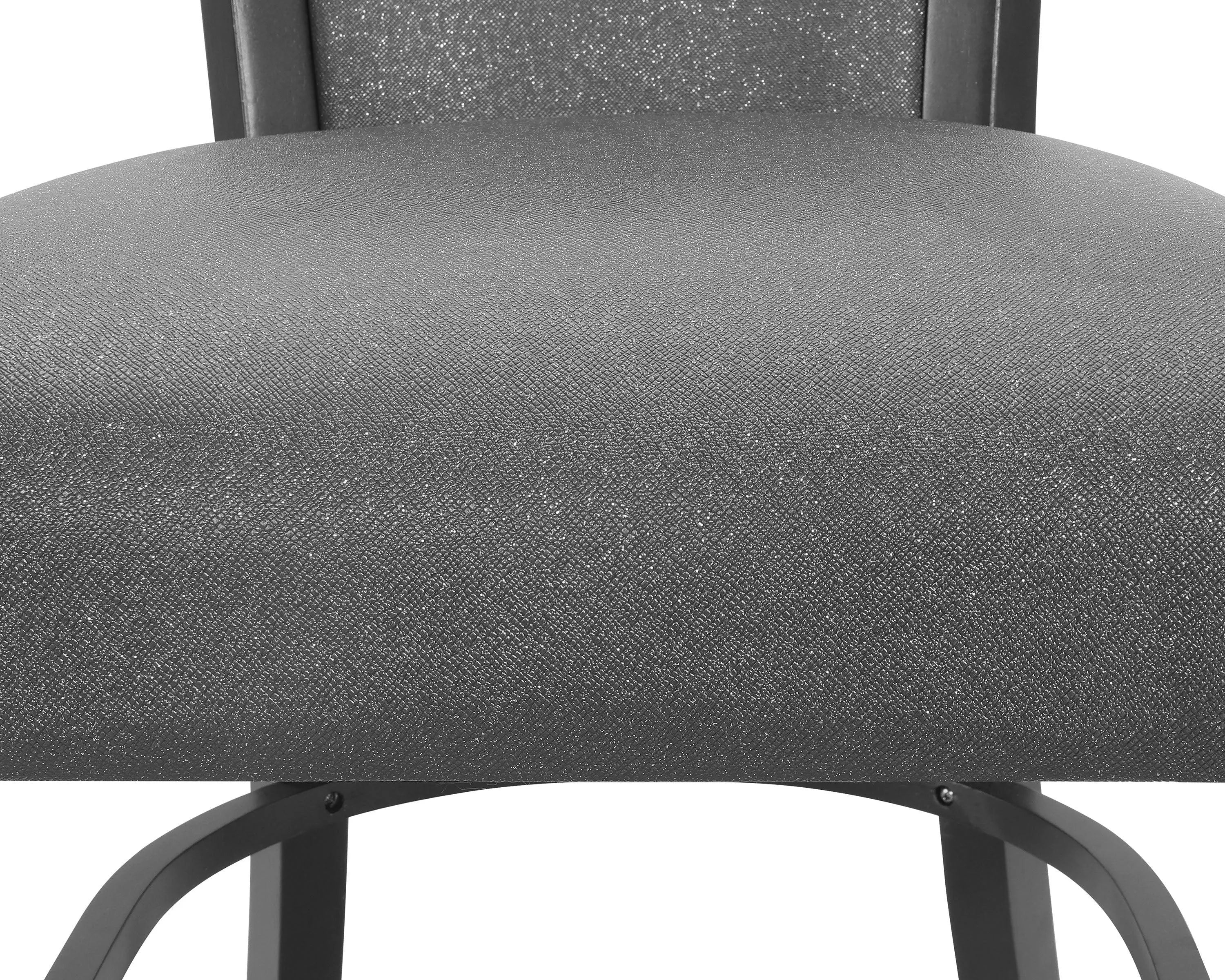 Camelia Gray PU Leather Counter Height Chair, Set of 2 - Image 4