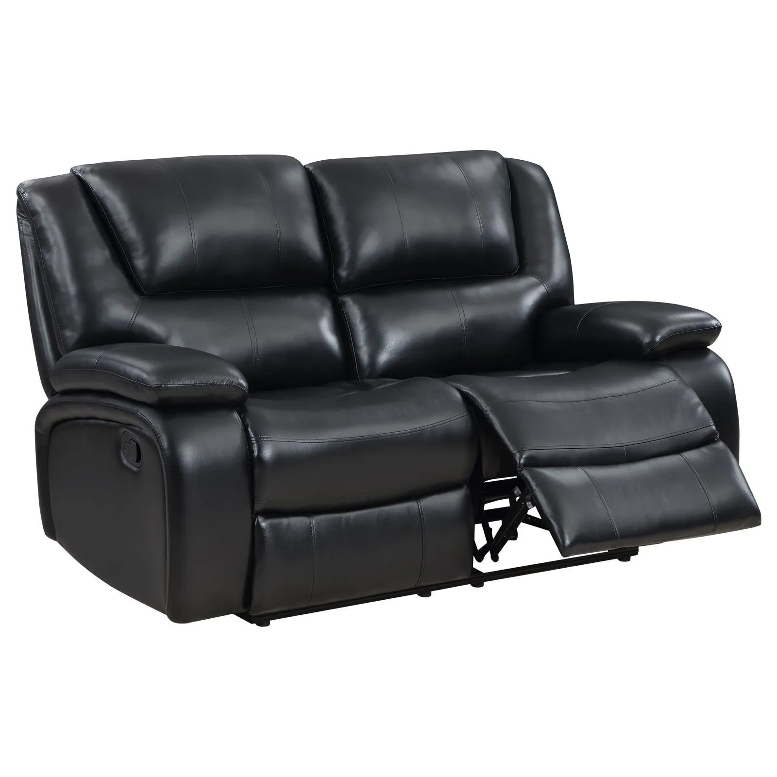 Camila Black 2-piece Upholstered Motion Reclining Sofa Set - Image 7