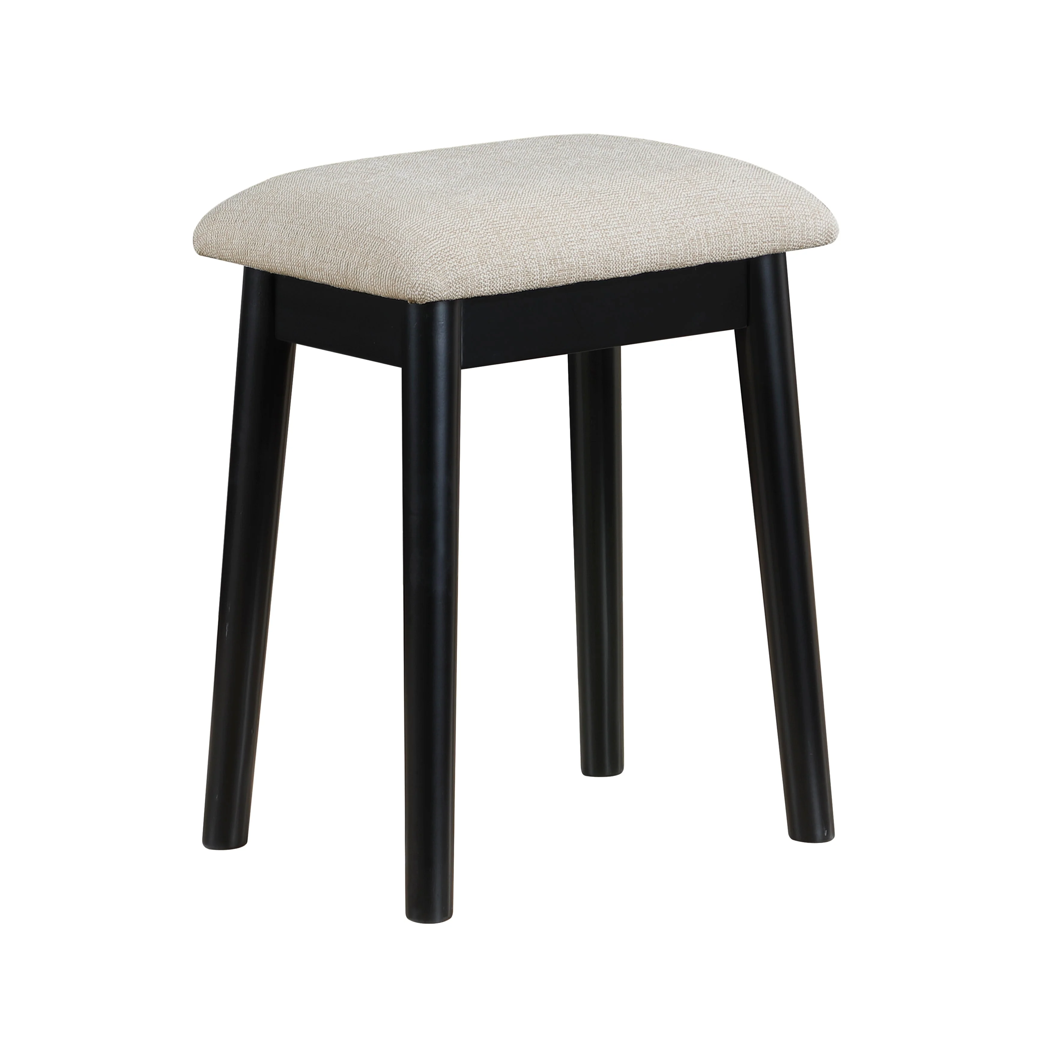 Camilla Black Vanity Dressing Table with Mirror and Stool - Image 6