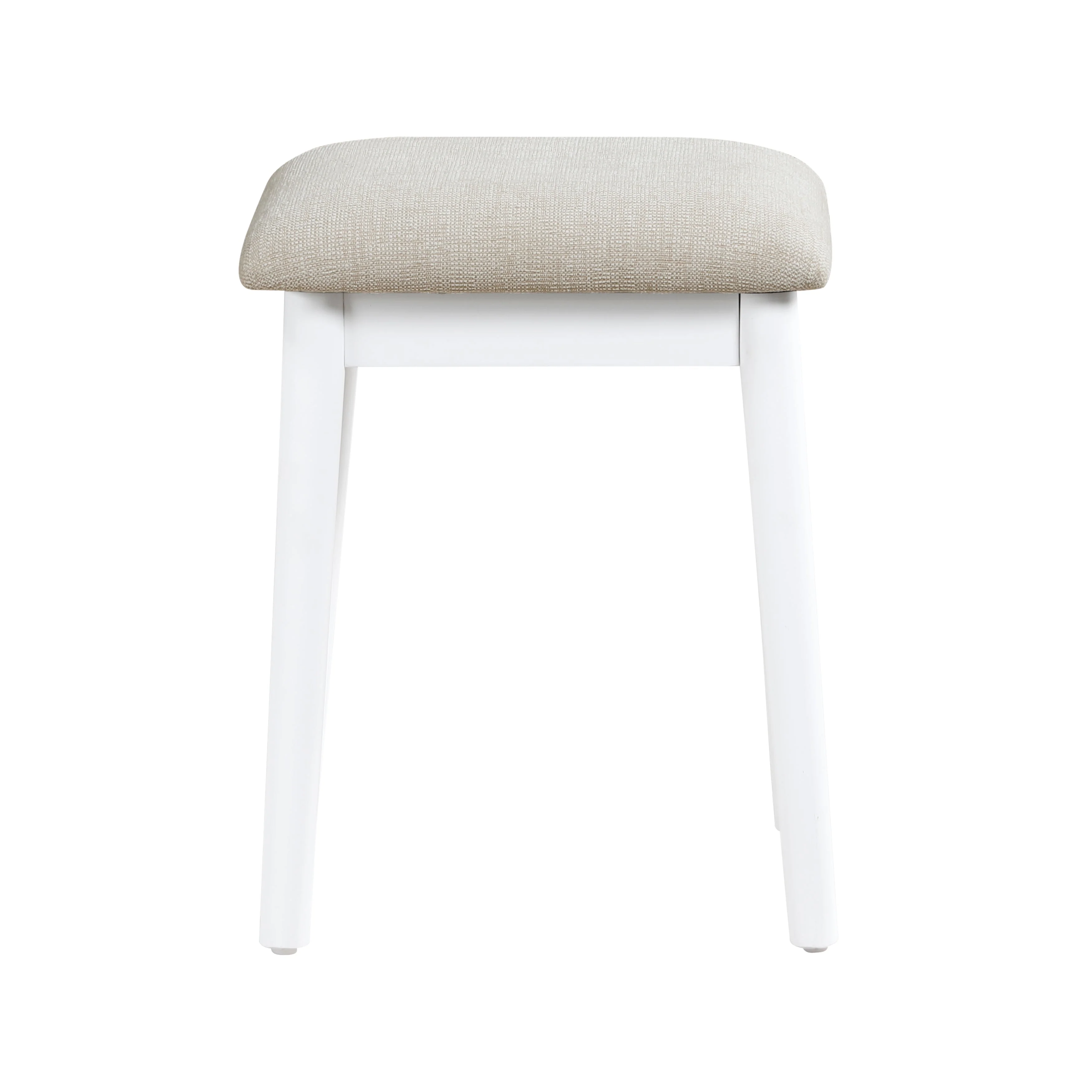 Camilla White Vanity Dressing Table with Mirror and Stool - Image 5