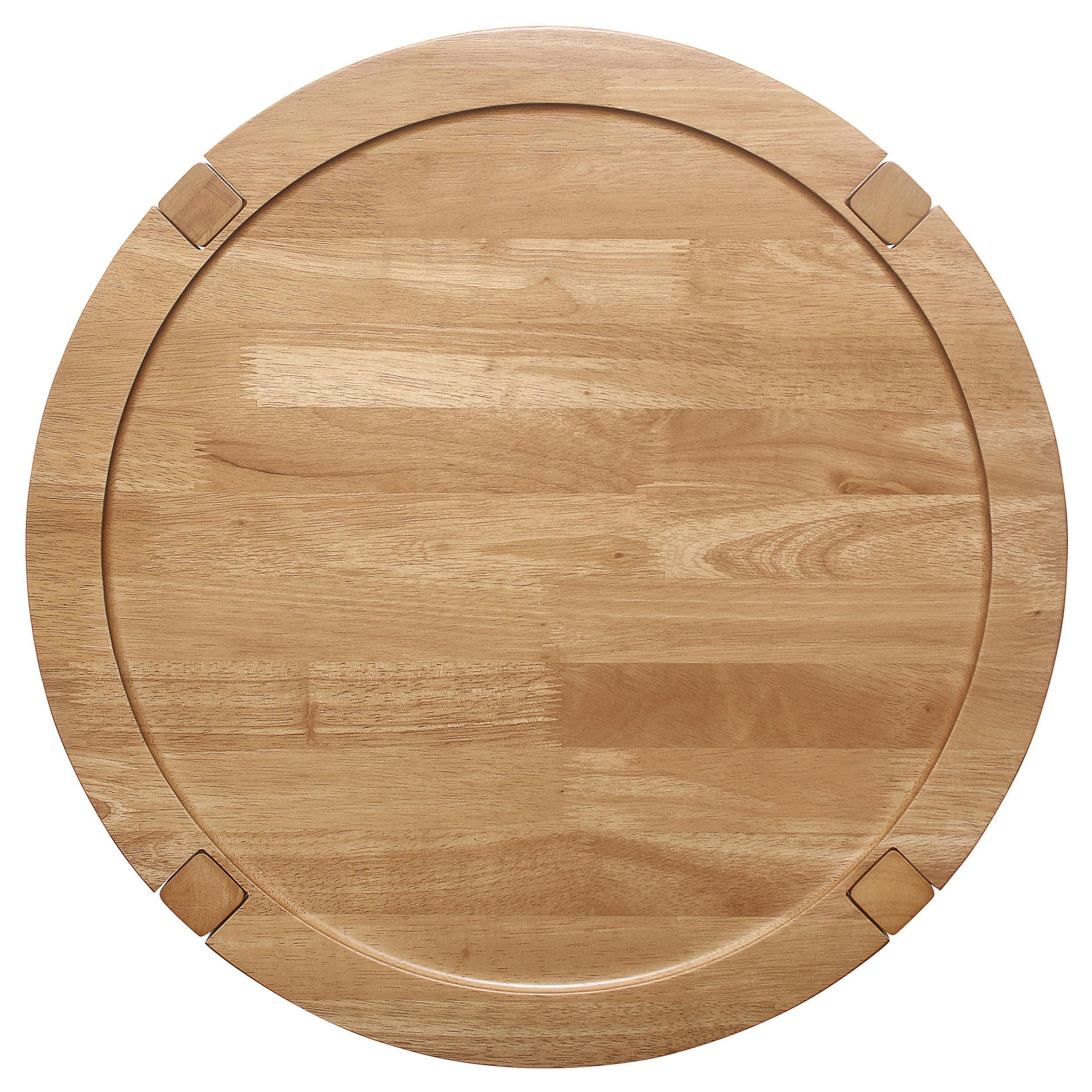 Camillo Brown Round Solid Wood End Table with Shelf Maple - Image 7