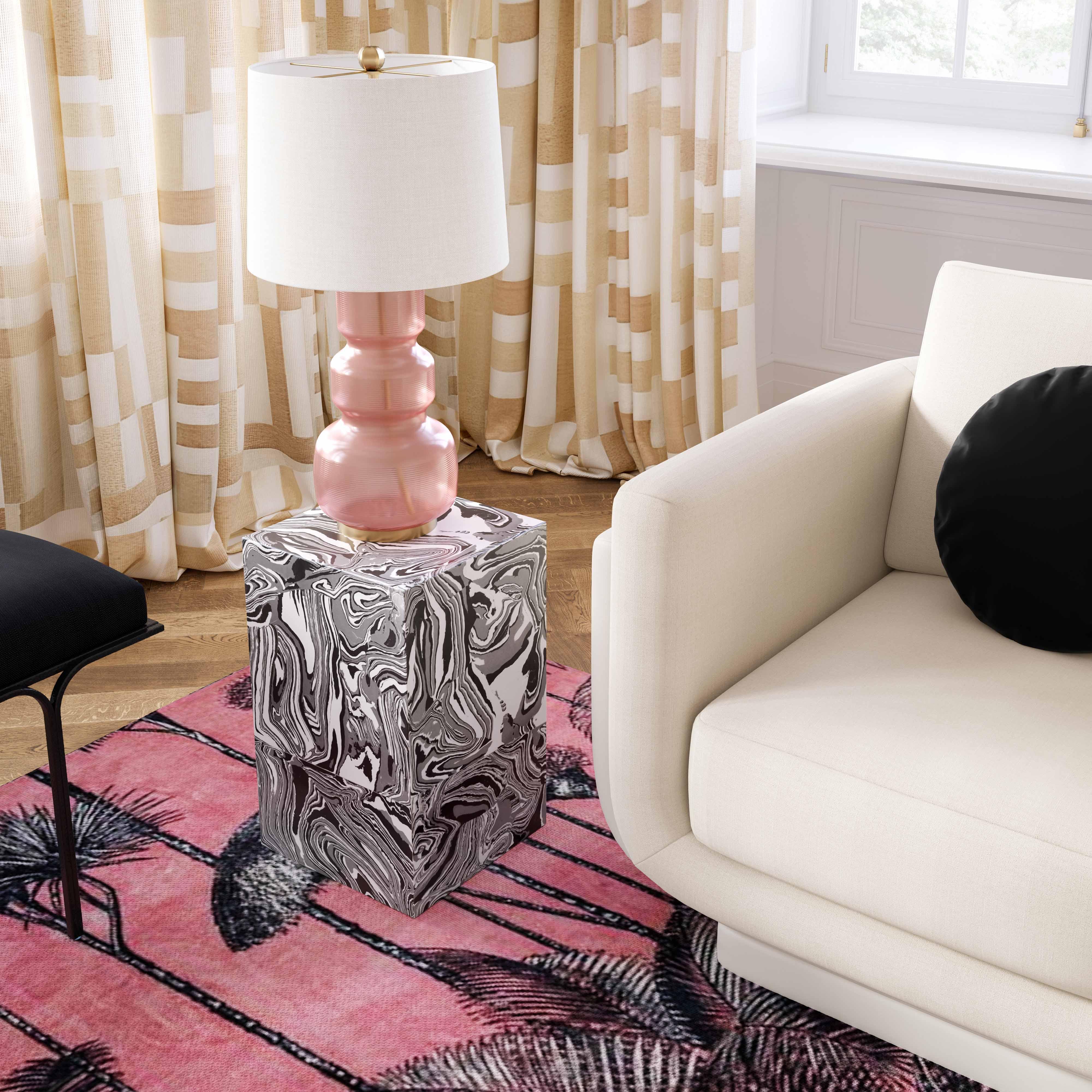 Camryn Swirled Resin Side Table - Image 2