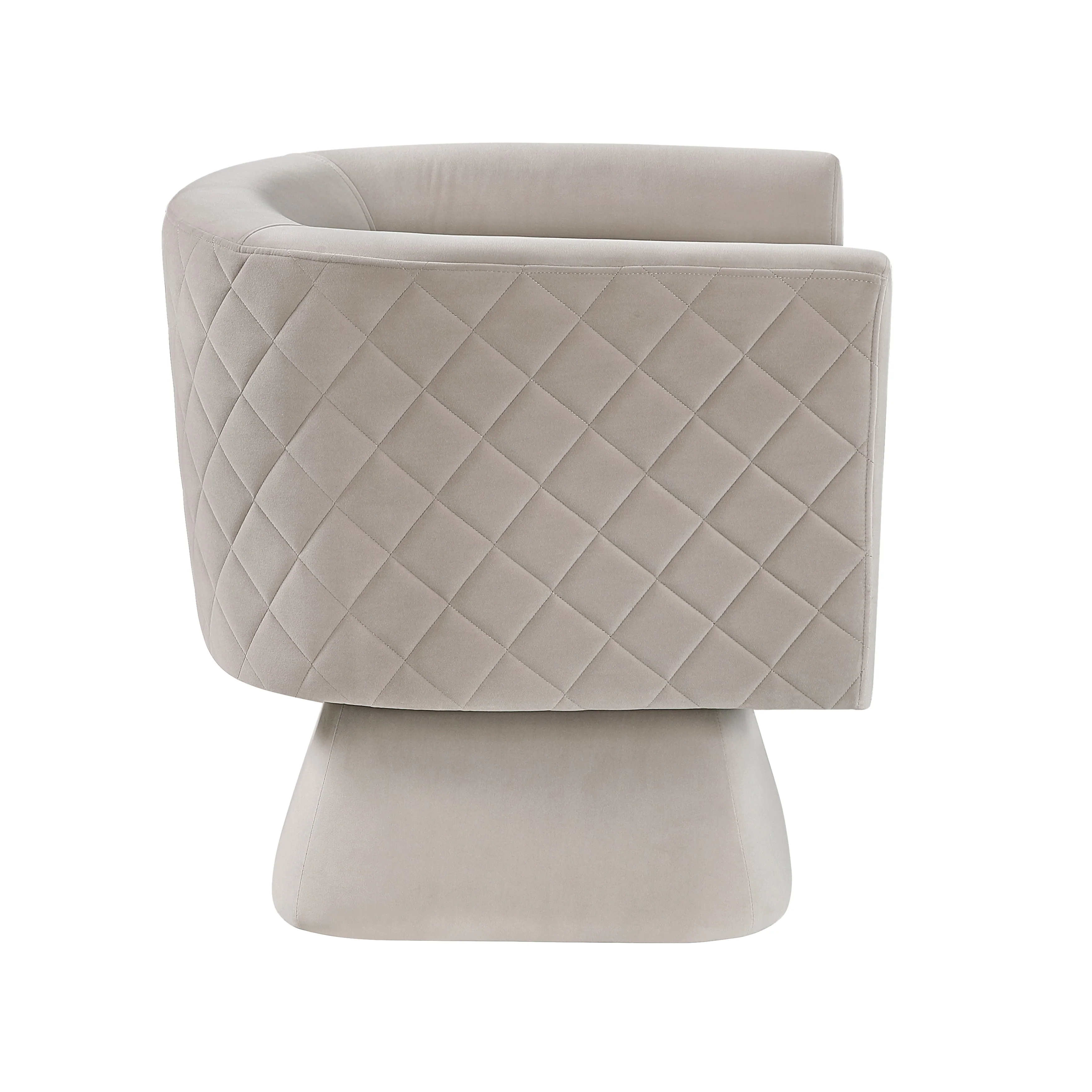 Candace Taupe Swivel Chair - Image 3