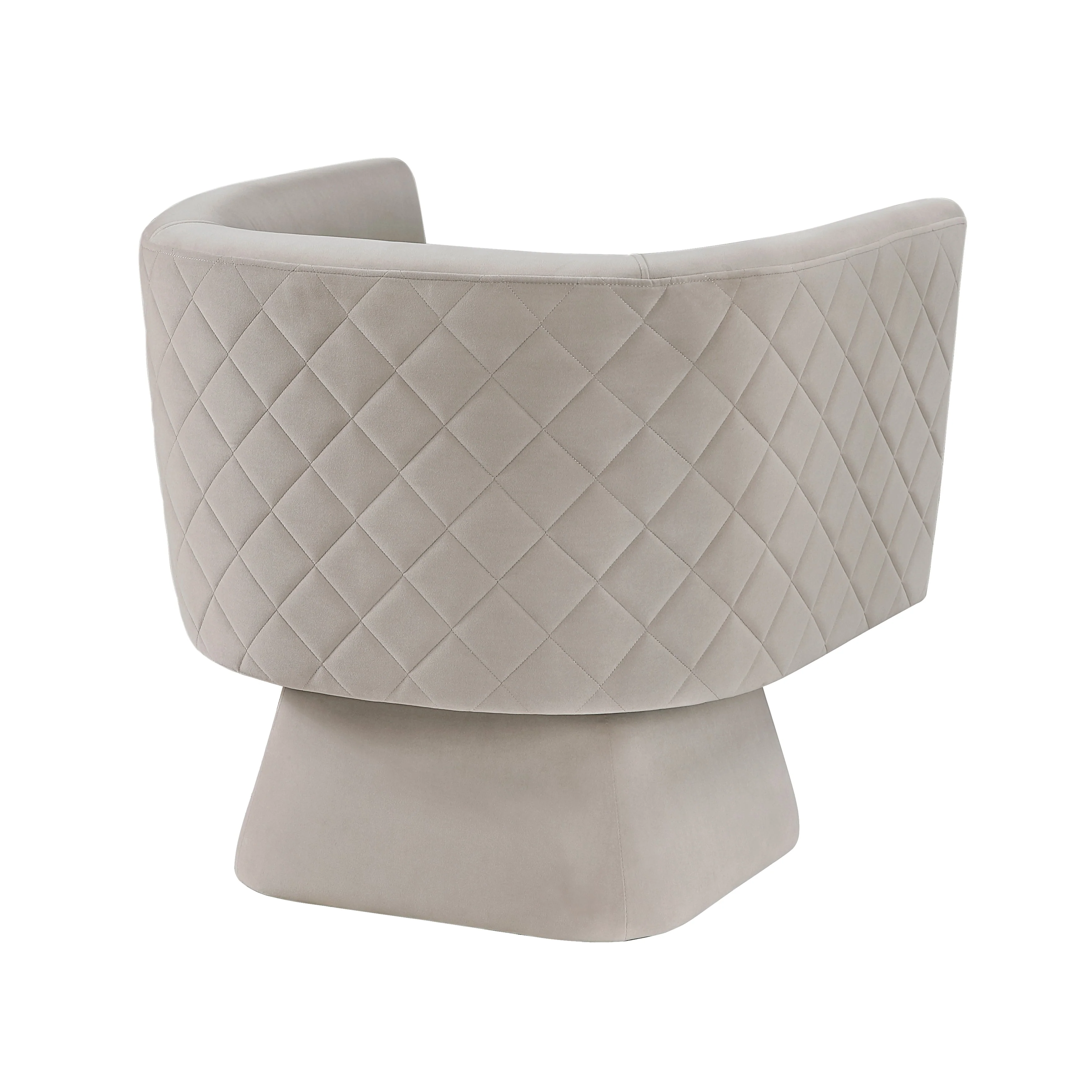 Candace Taupe Swivel Chair - Image 4