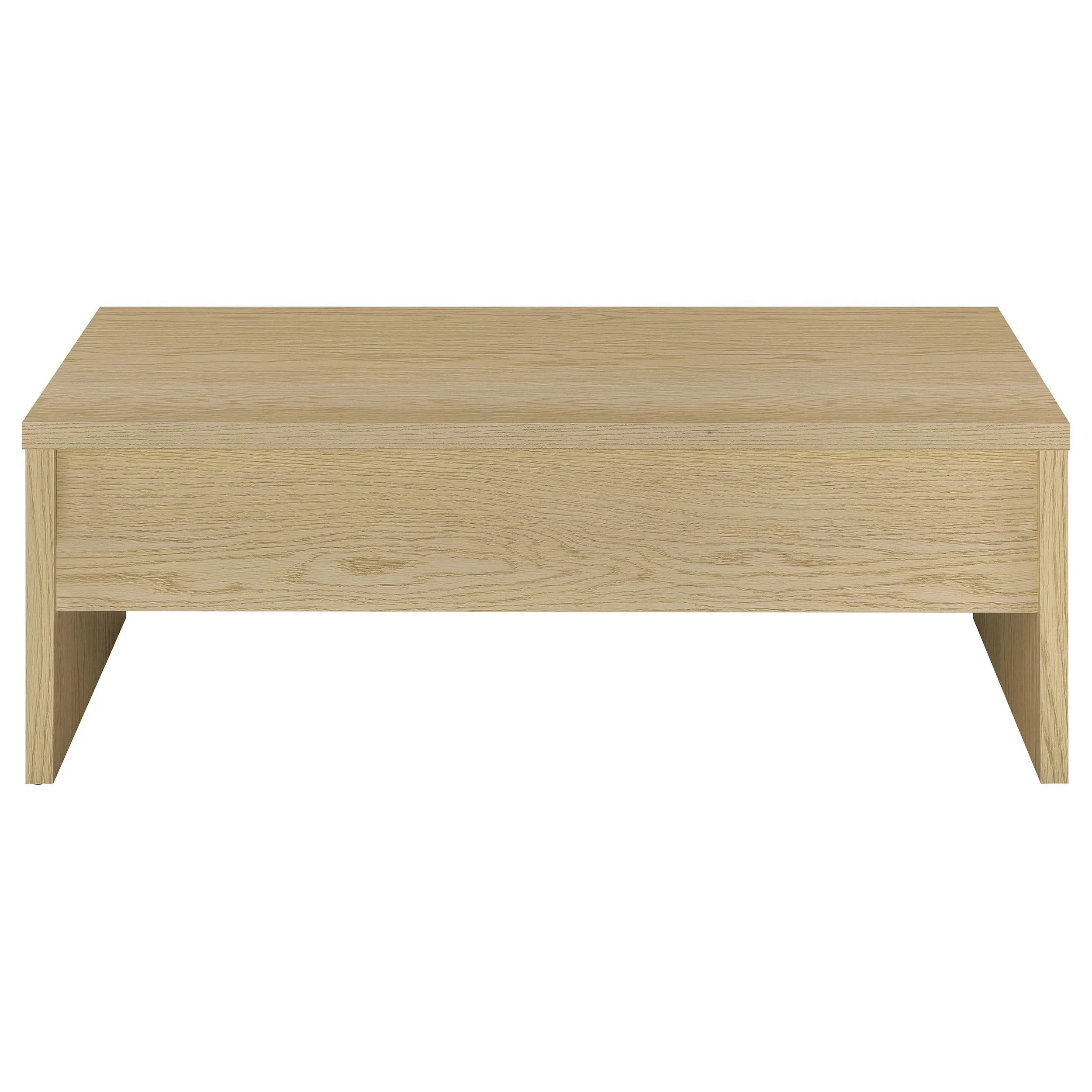 Canoga Light Oak Engineered Wood Lift Top Coffee Table - Image 5