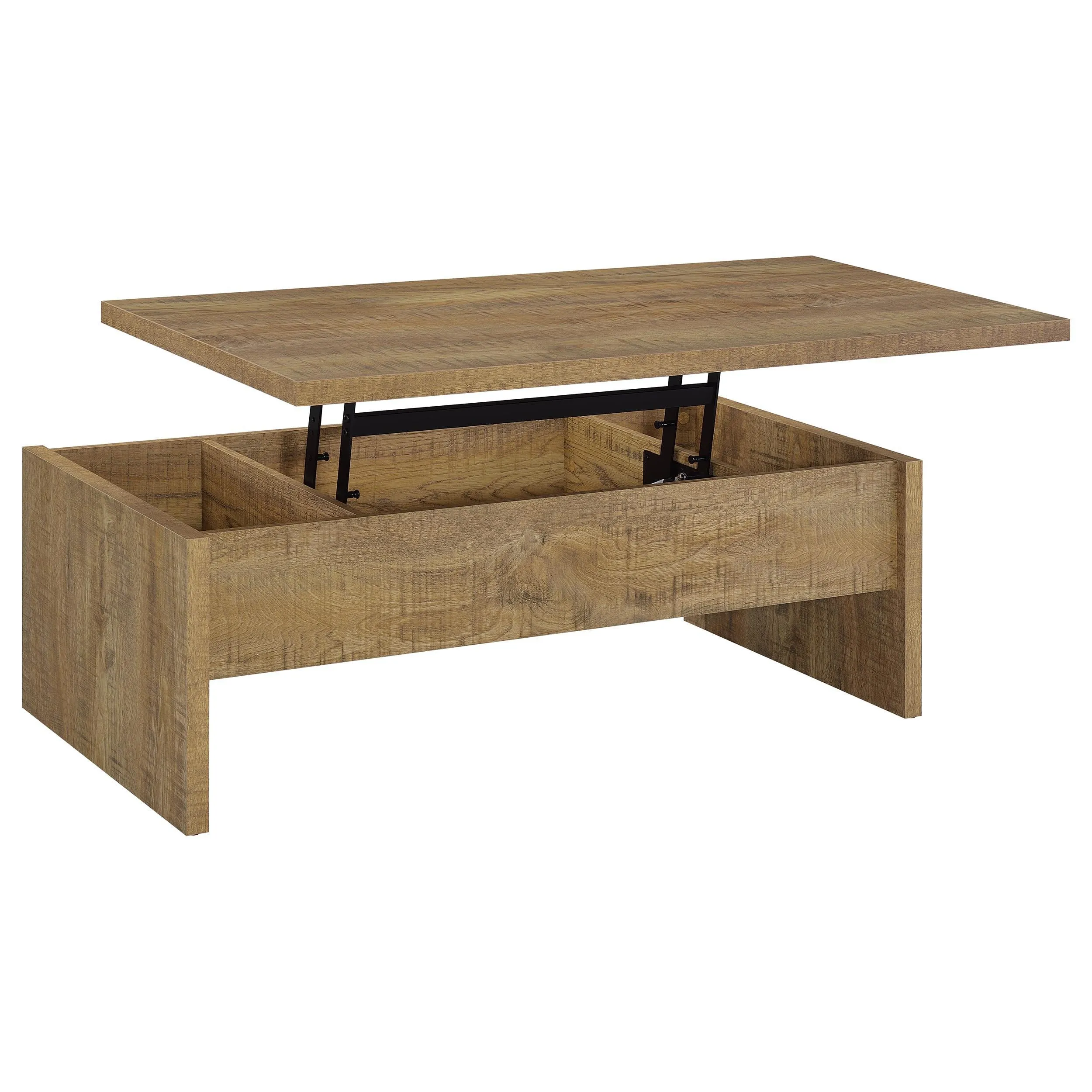Canoga Mango 3-Piece Lift Top Cocktail Coffee Table Set - Image 9