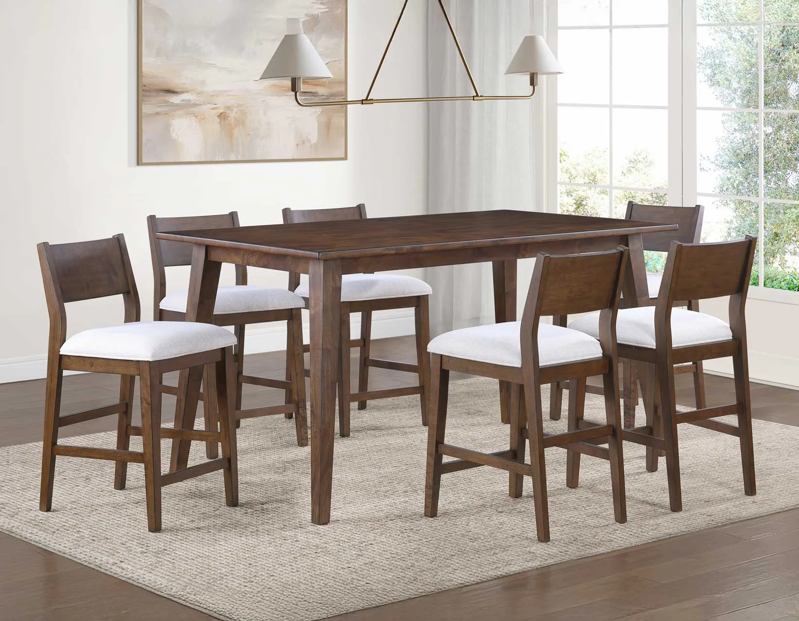 Canton Mocha Counter Height Dining Set