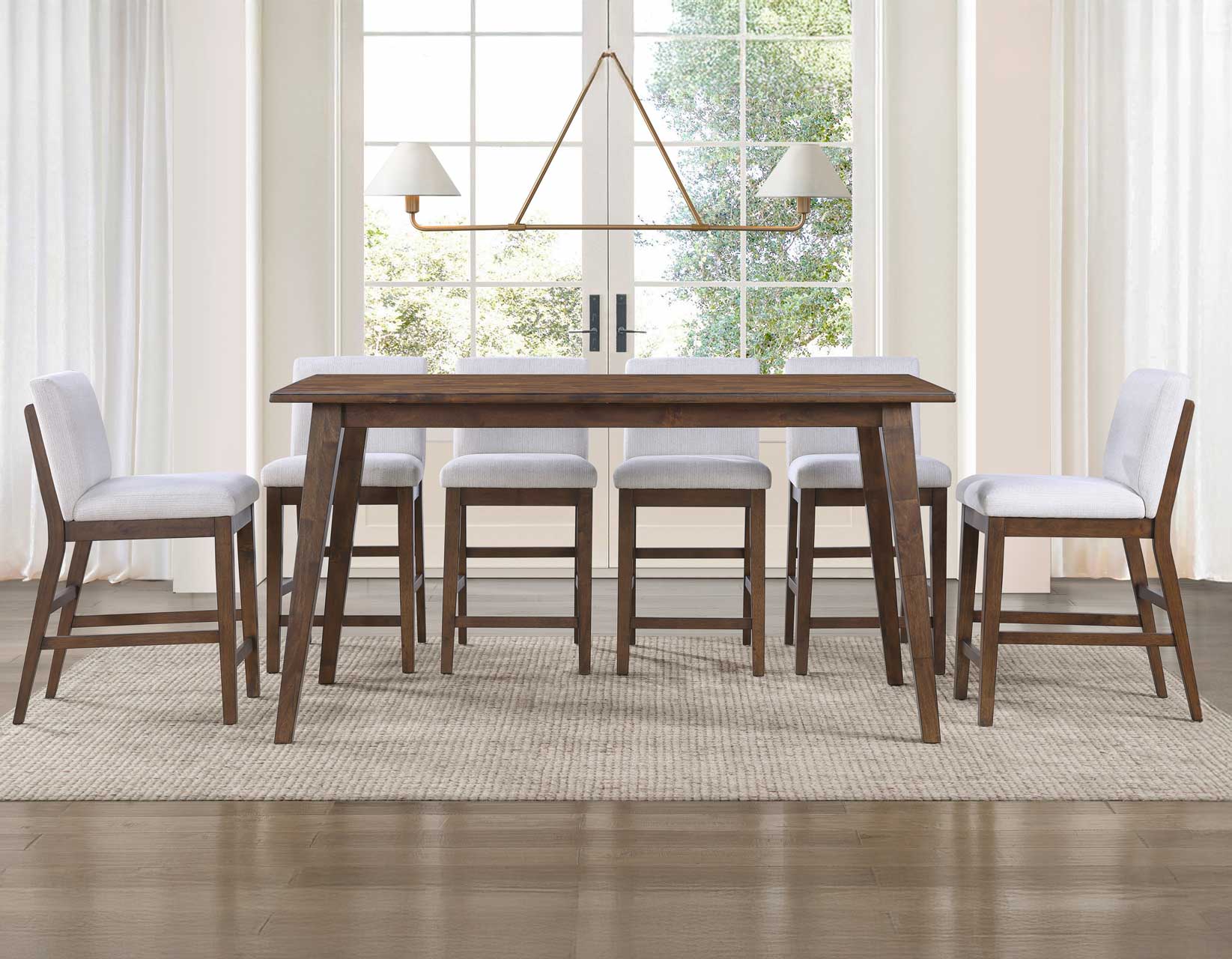 Canton Mocha/Eggshell Counter Height Dining Set - Image 3