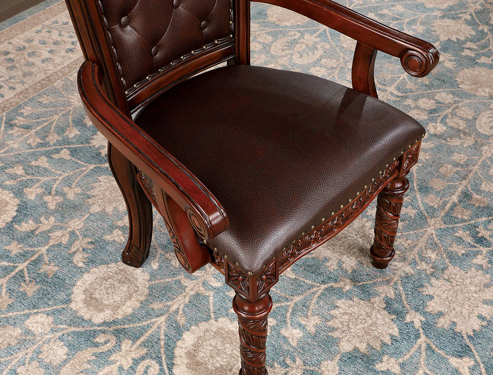 Canyonville Brown Cherry/Dark Brown 7 Pc. Dining Room Set - Image 8