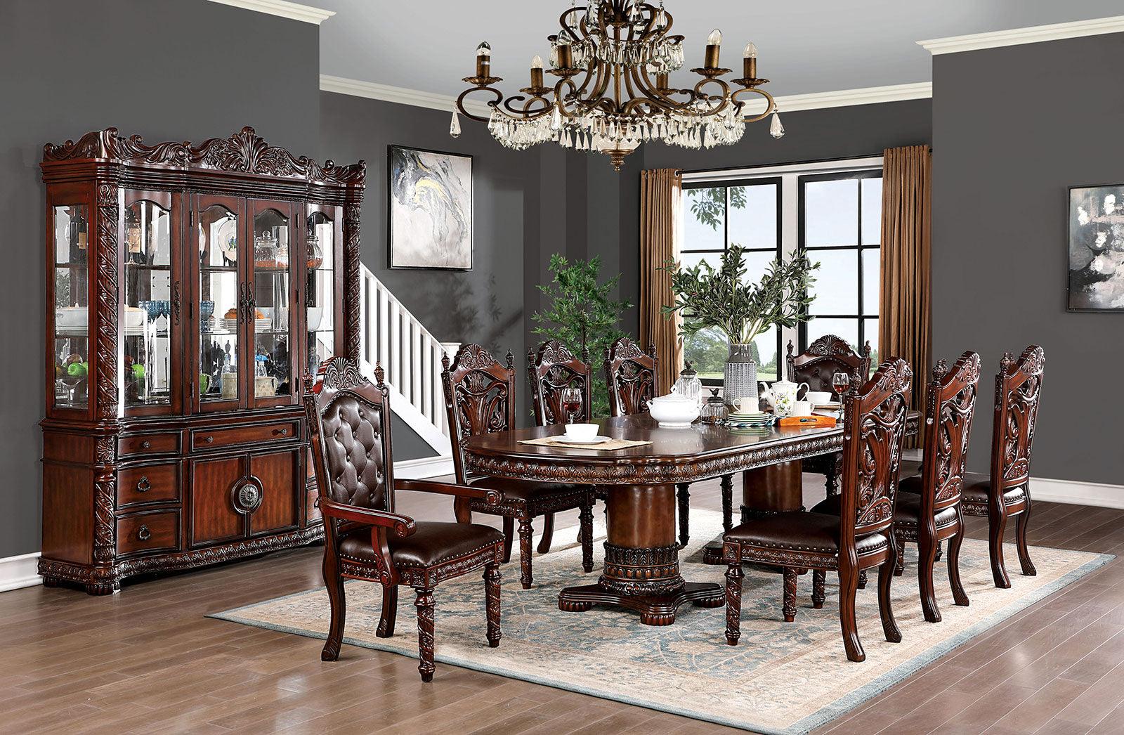 Canyonville Brown Cherry/Dark Brown Arm Chair, Set of 2 - Image 4