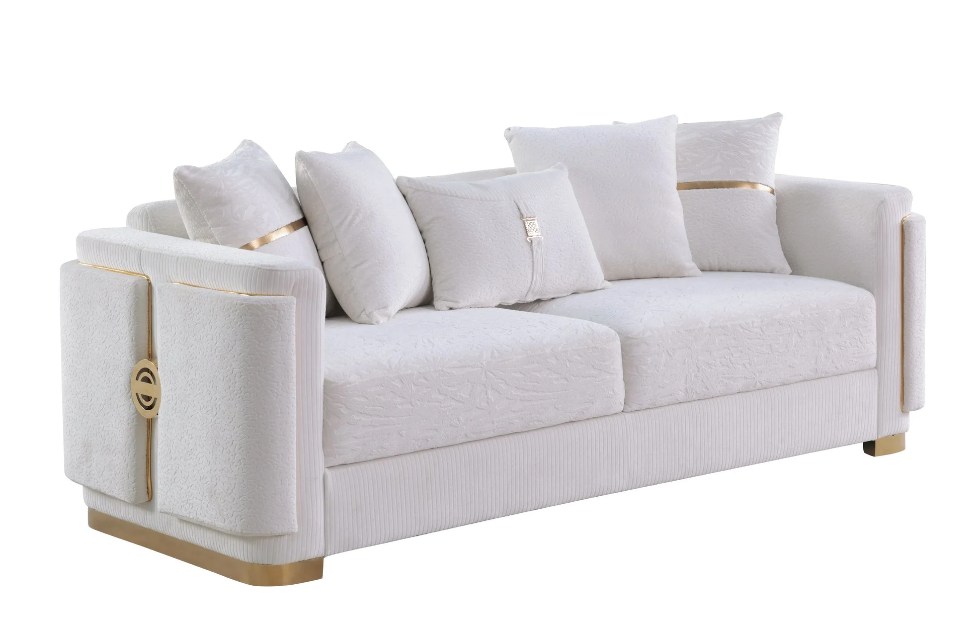 Capri White Living room Set - Image 2