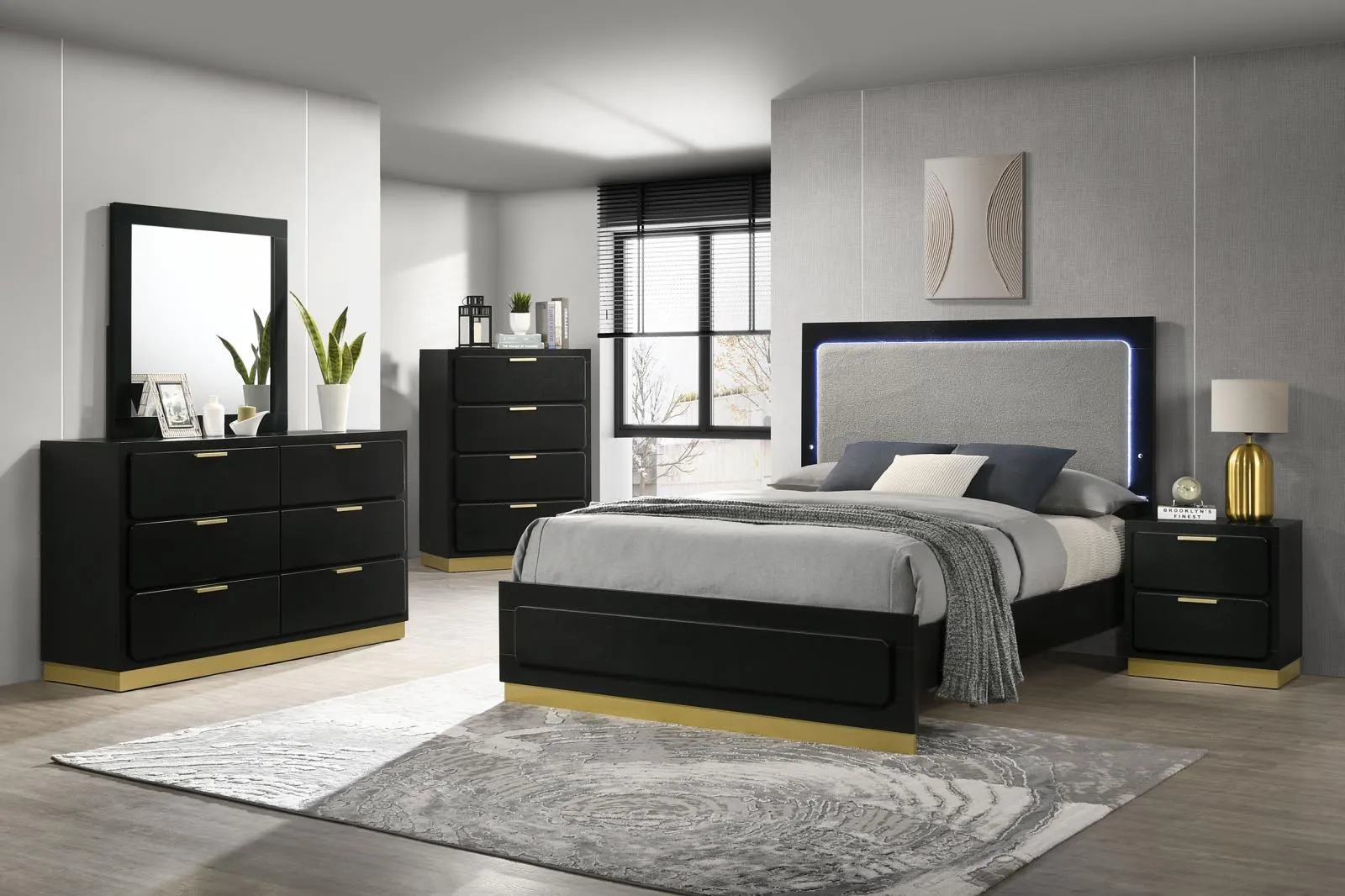 Caraway 4-drawer Bedroom Chest Black - Image 11