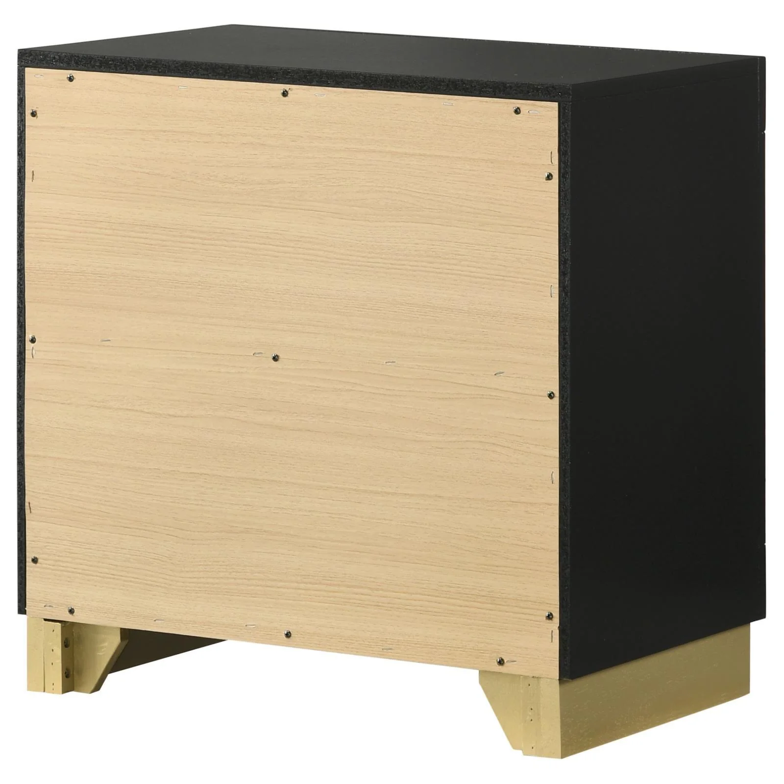 Caraway Black 2-drawer Nightstand Bedside Table - Image 8