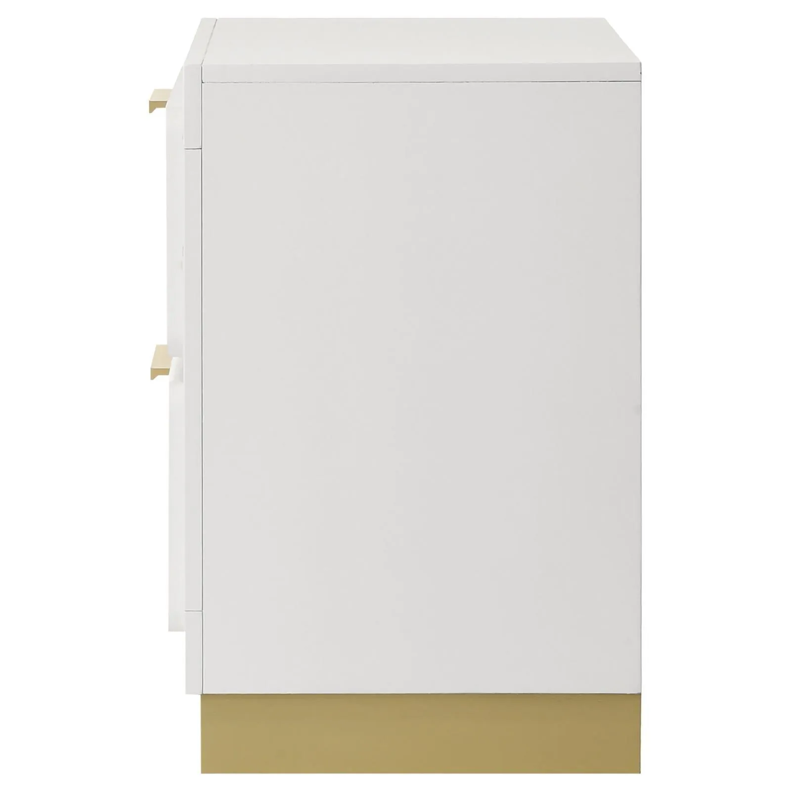 Caraway White 2-drawer Nightstand Bedside Table - Image 4
