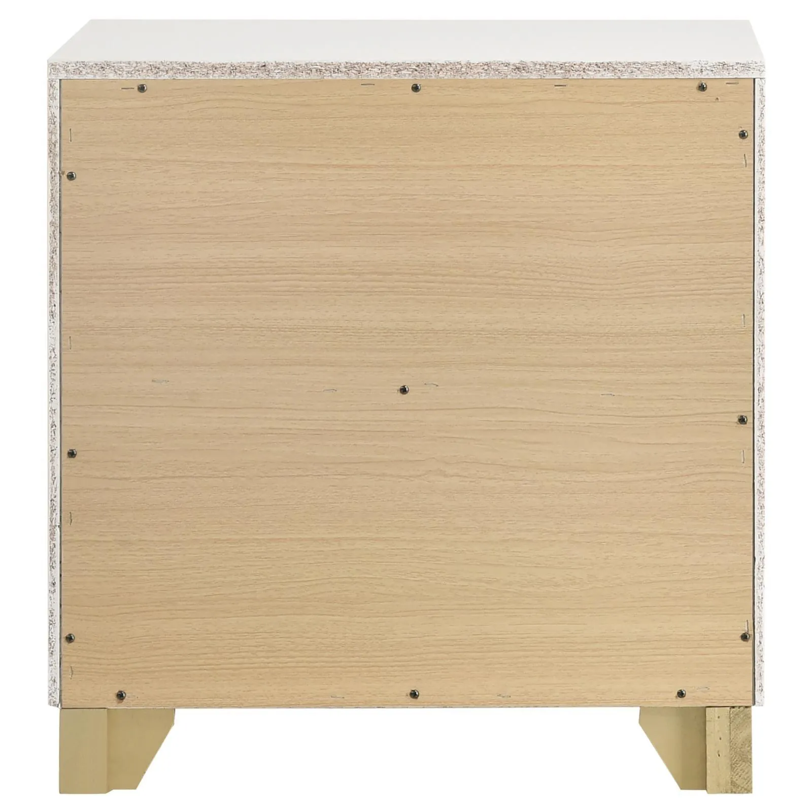 Caraway White 2-drawer Nightstand Bedside Table - Image 6