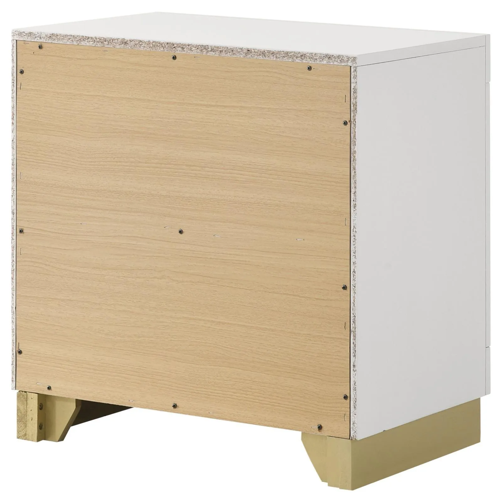 Caraway White 2-drawer Nightstand Bedside Table - Image 7