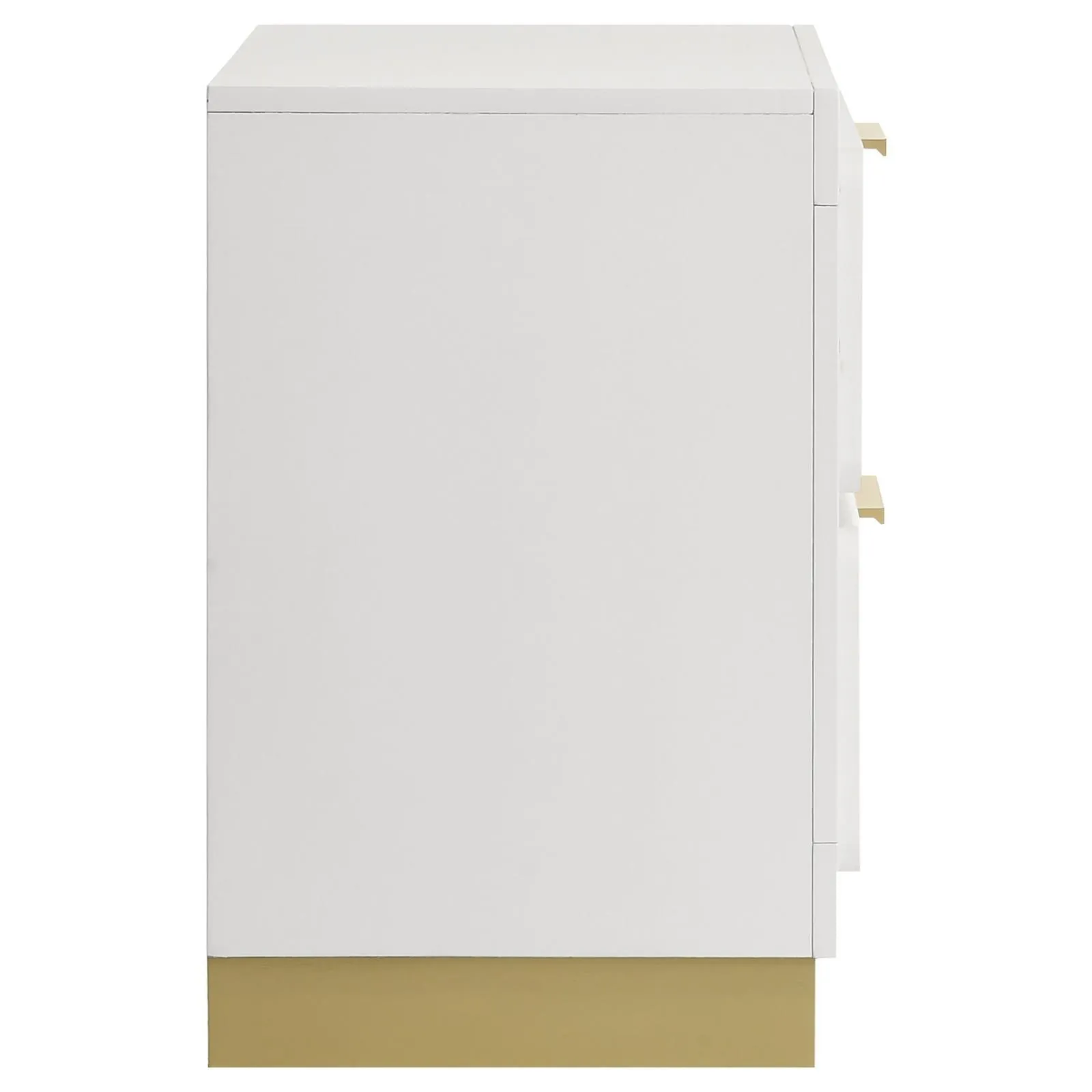 Caraway White 2-drawer Nightstand Bedside Table - Image 8
