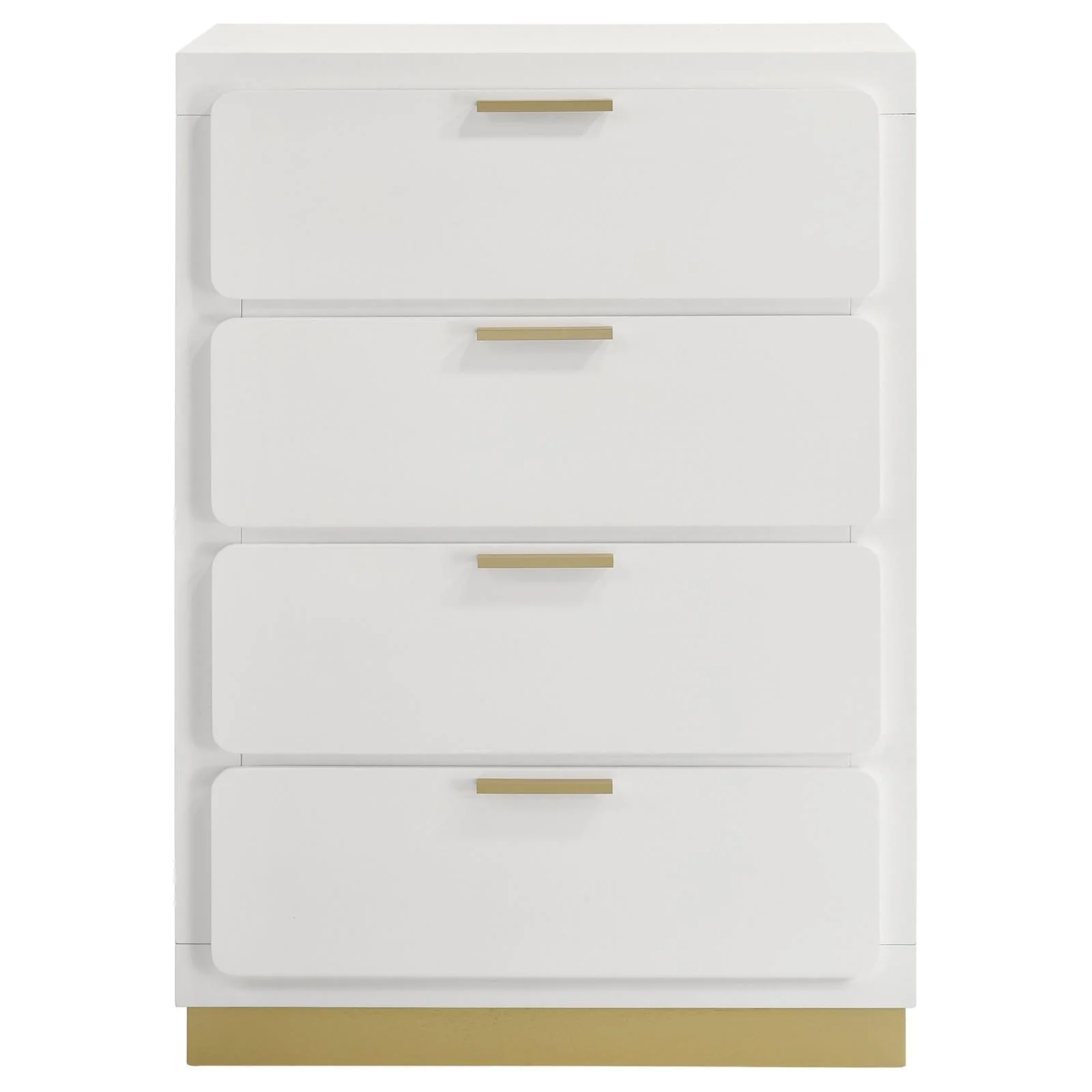 Caraway White 4-drawer Bedroom Chest - Image 3