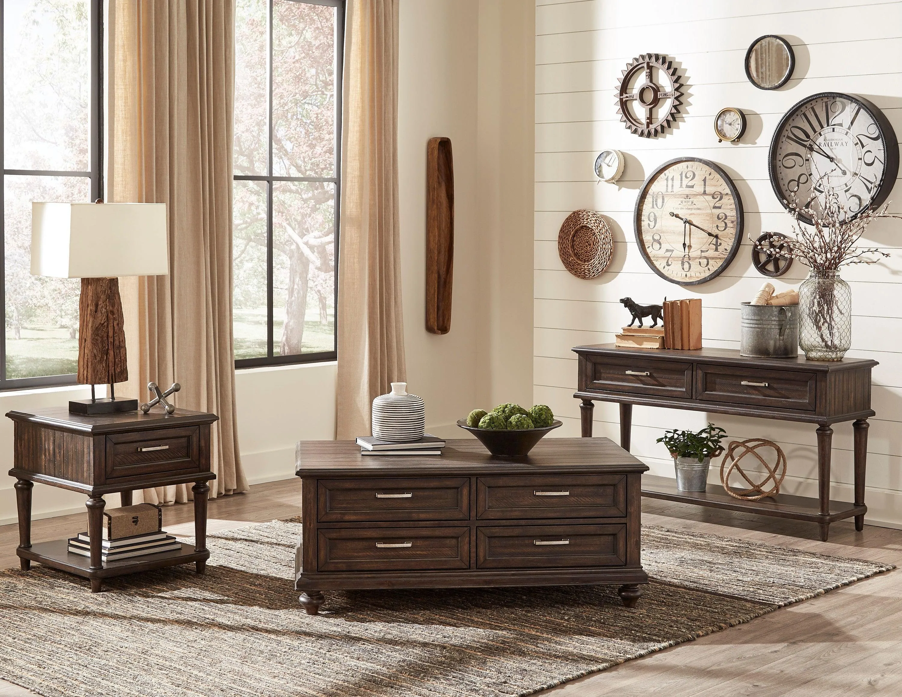 Cardano Driftwood Charcoal Cocktail Table - Image 2