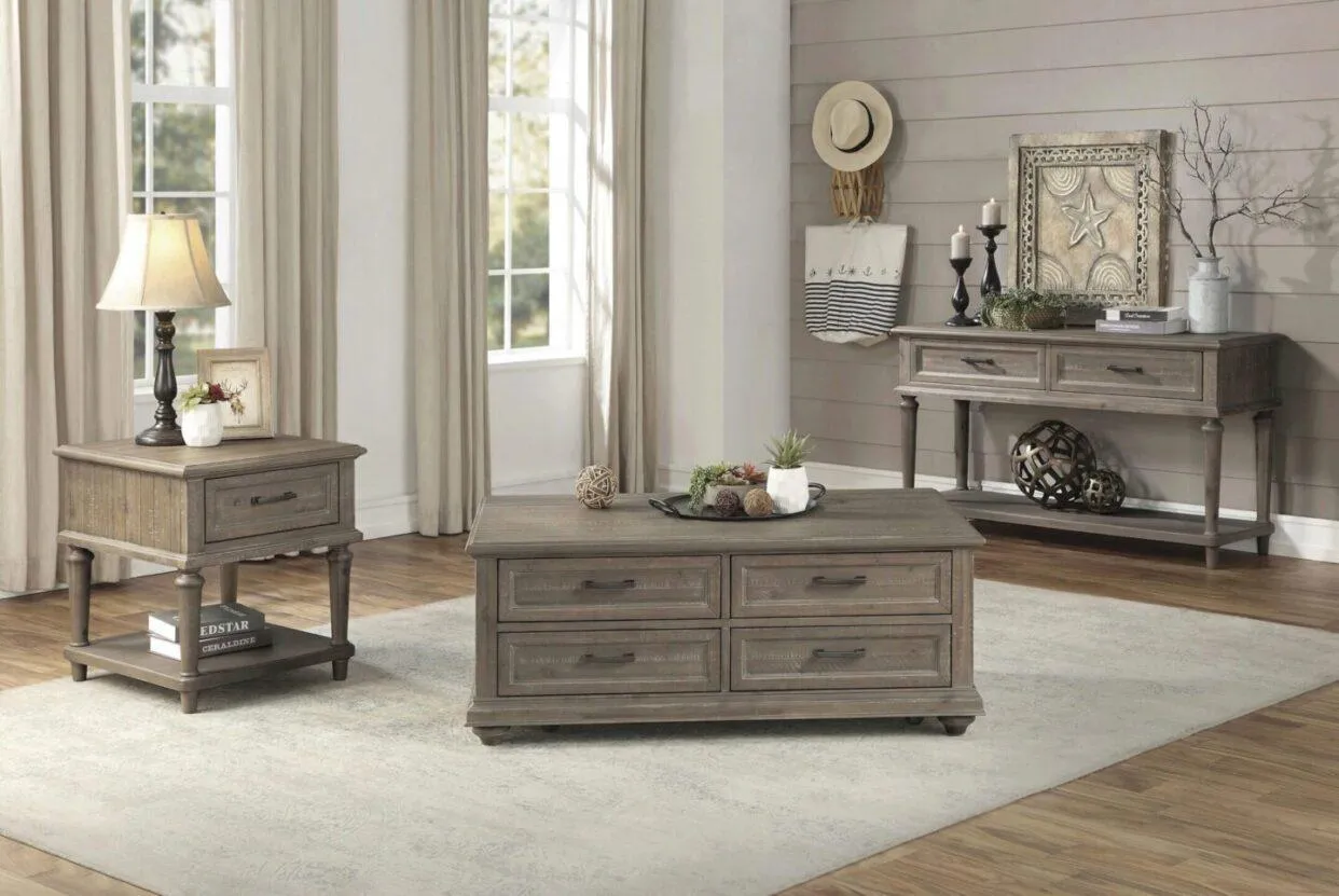 Cardano Driftwood Light Brown Wood Cocktail Table - Image 2