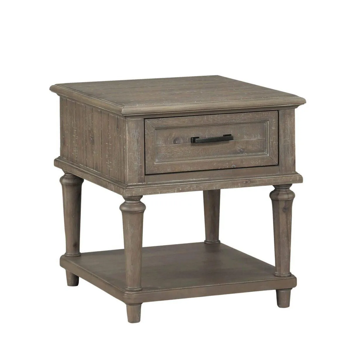 Cardano Driftwood Light Brown Wood End Table - Image 4