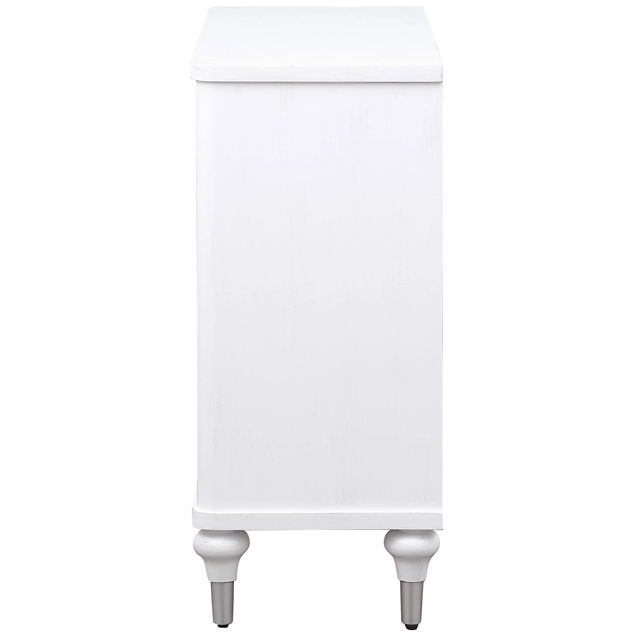 Cardella Distressed White 2-Door Mandala Accent Cabinet - Image 5