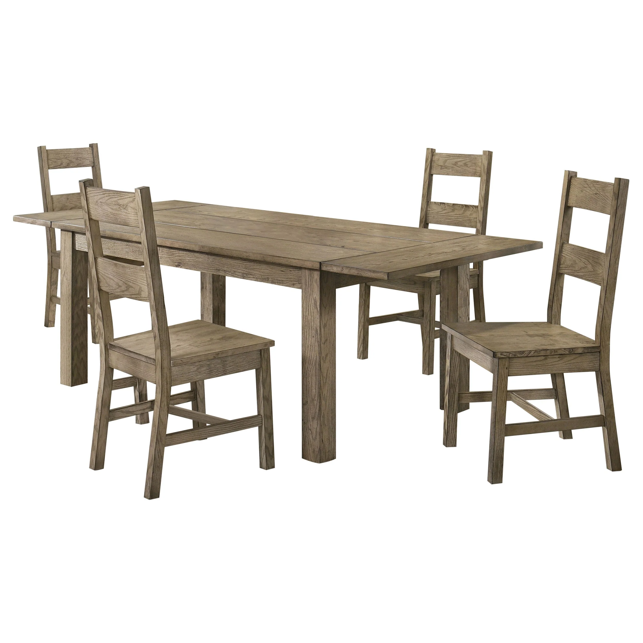 Cardova Vineyard Oak 5-piece Extension Table Dining Set - Image 2
